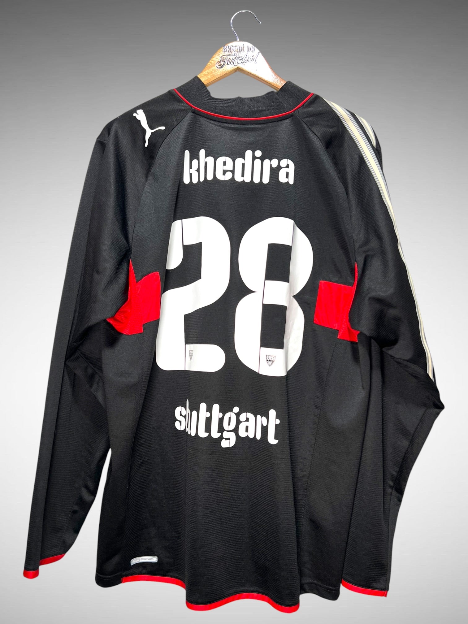 Stuttgart 2009 Terceira Camisa Tam GG N 28 Khedira Mangas Longas.
