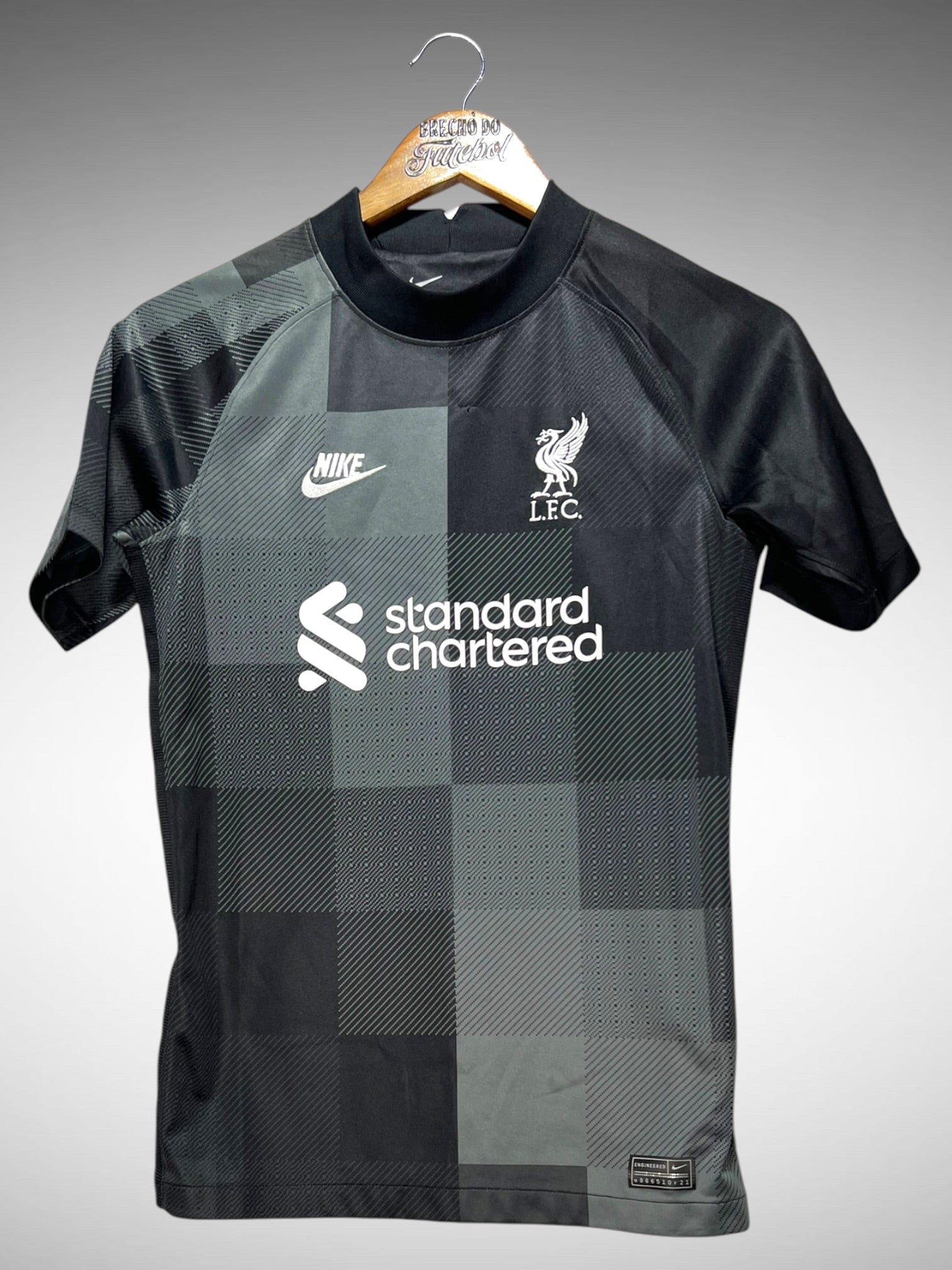 Liverpool 2021 Camisa de Goleiro Tam 12 anos Infantil.