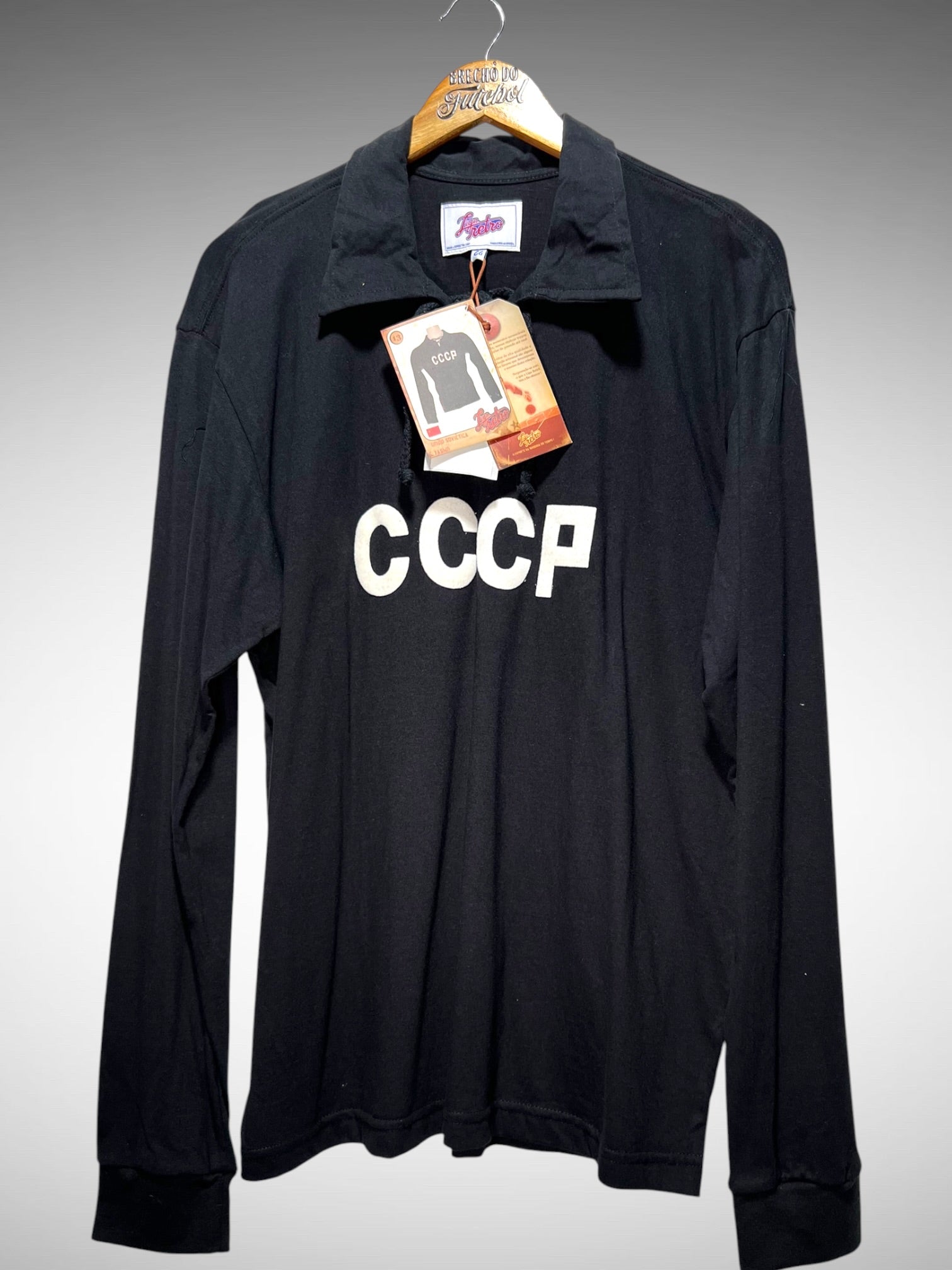 União Soviética LigaRetrô 1960 Camisa de Goleiro Tam GG Mangas Longas.