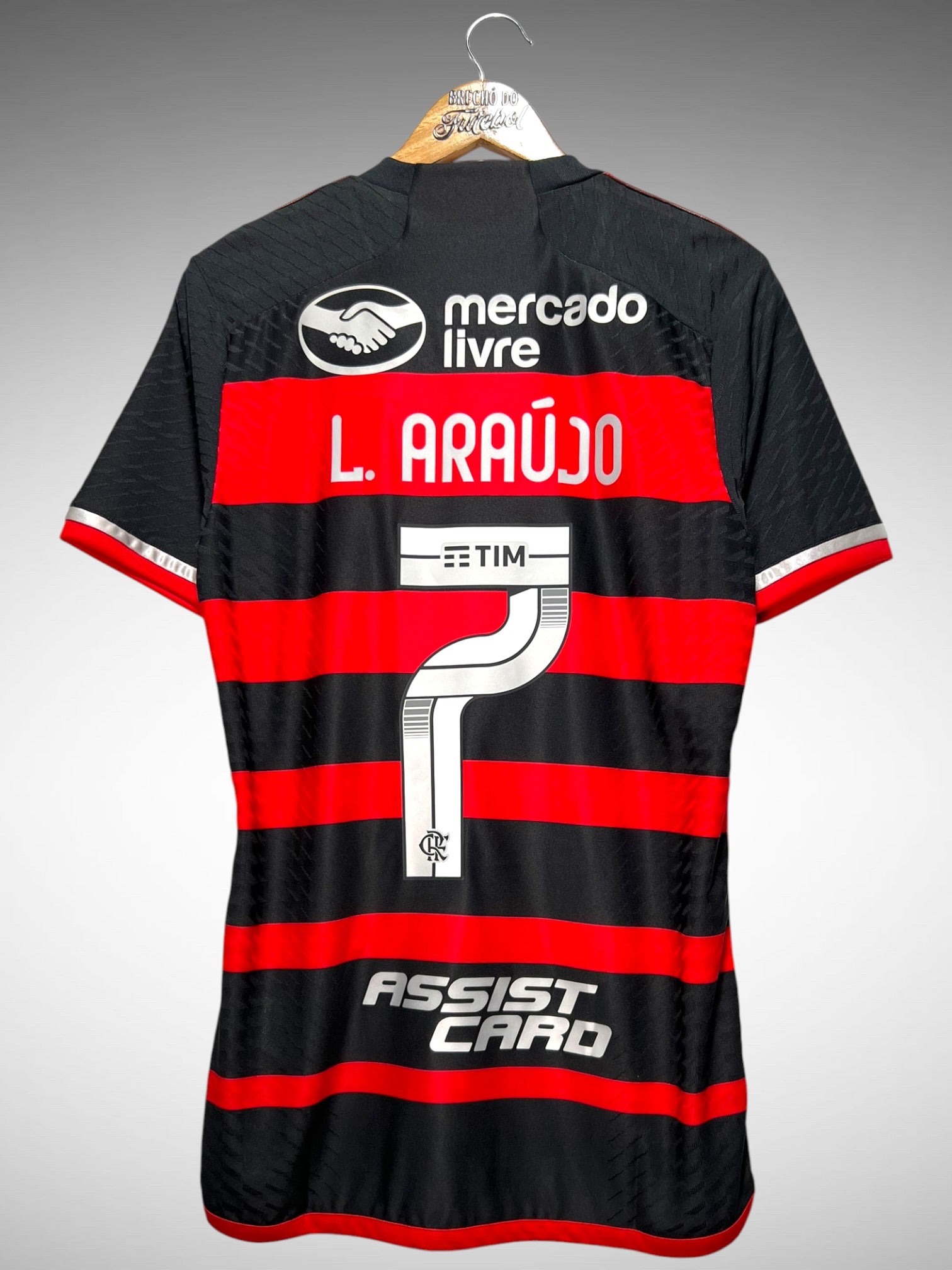 Flamengo 2024 Primeira Camisa Tam P N 7 L. Araújo.