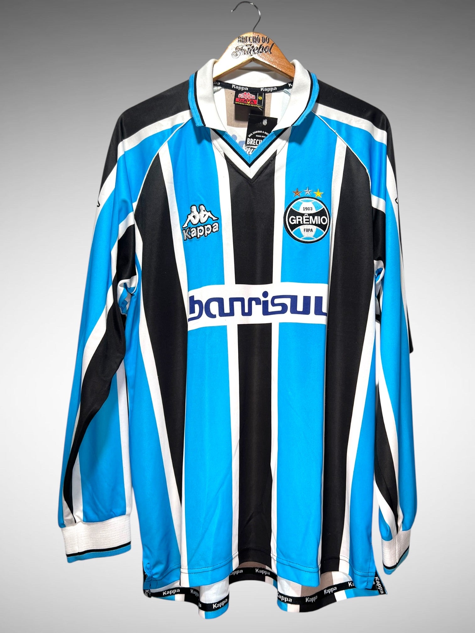 Grêmio 2001 Primeira Camisa Tam G N 9 Mangas Longas.