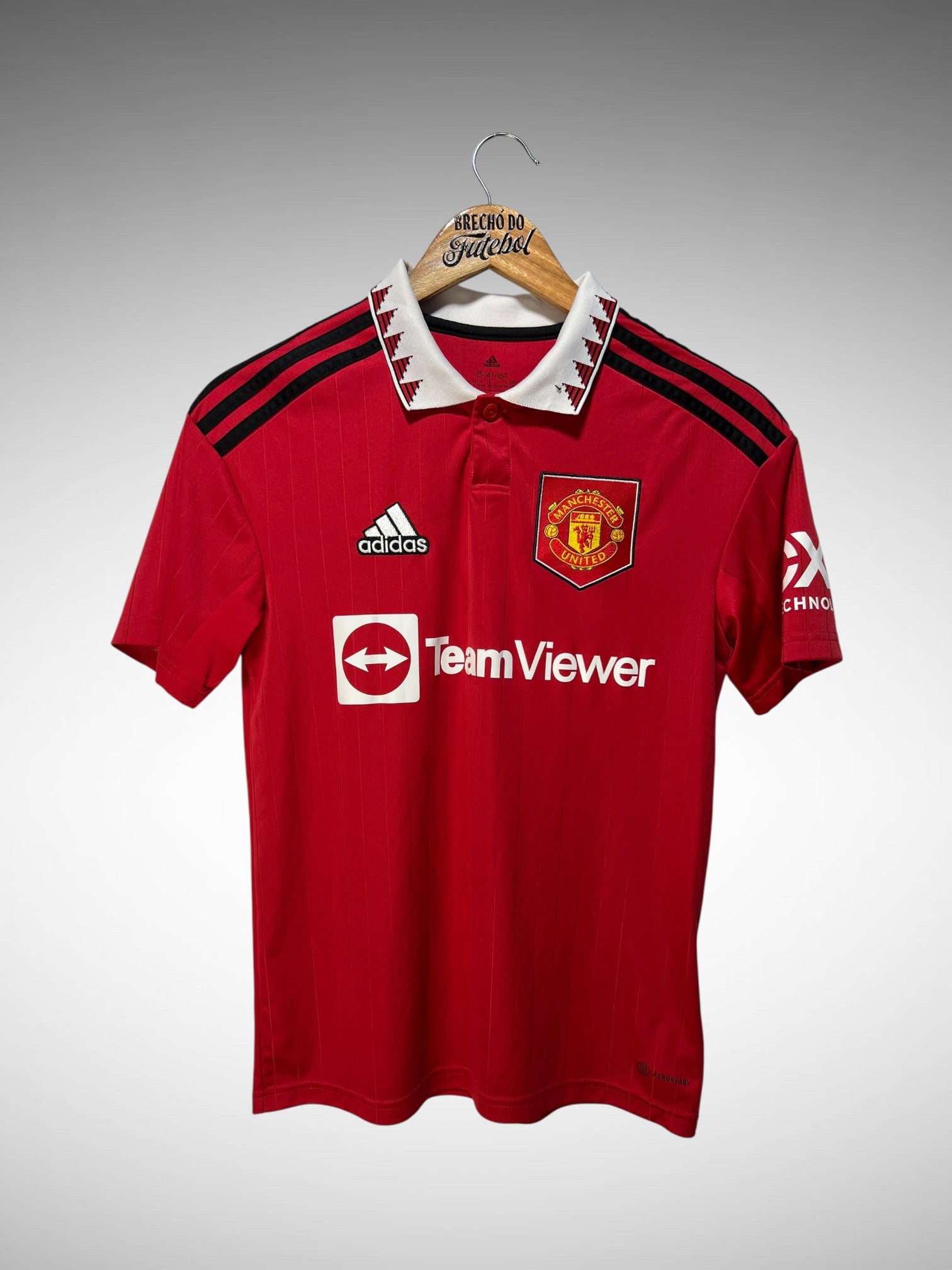 Manchester United 2022 Primeira Camisa Tam 14 anos Infantil.