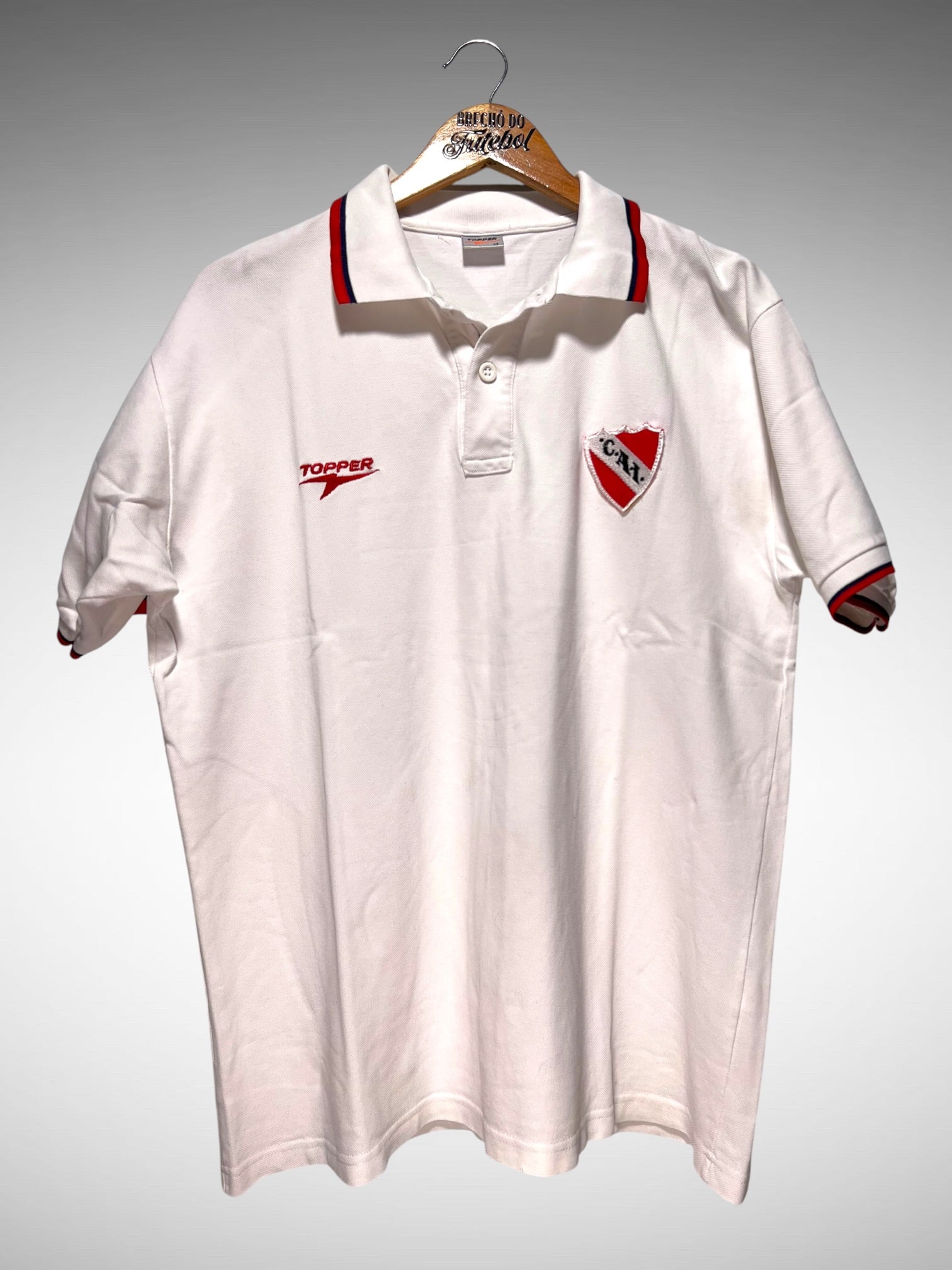 Independiente 1990's Camisa de Viagem Tam G.