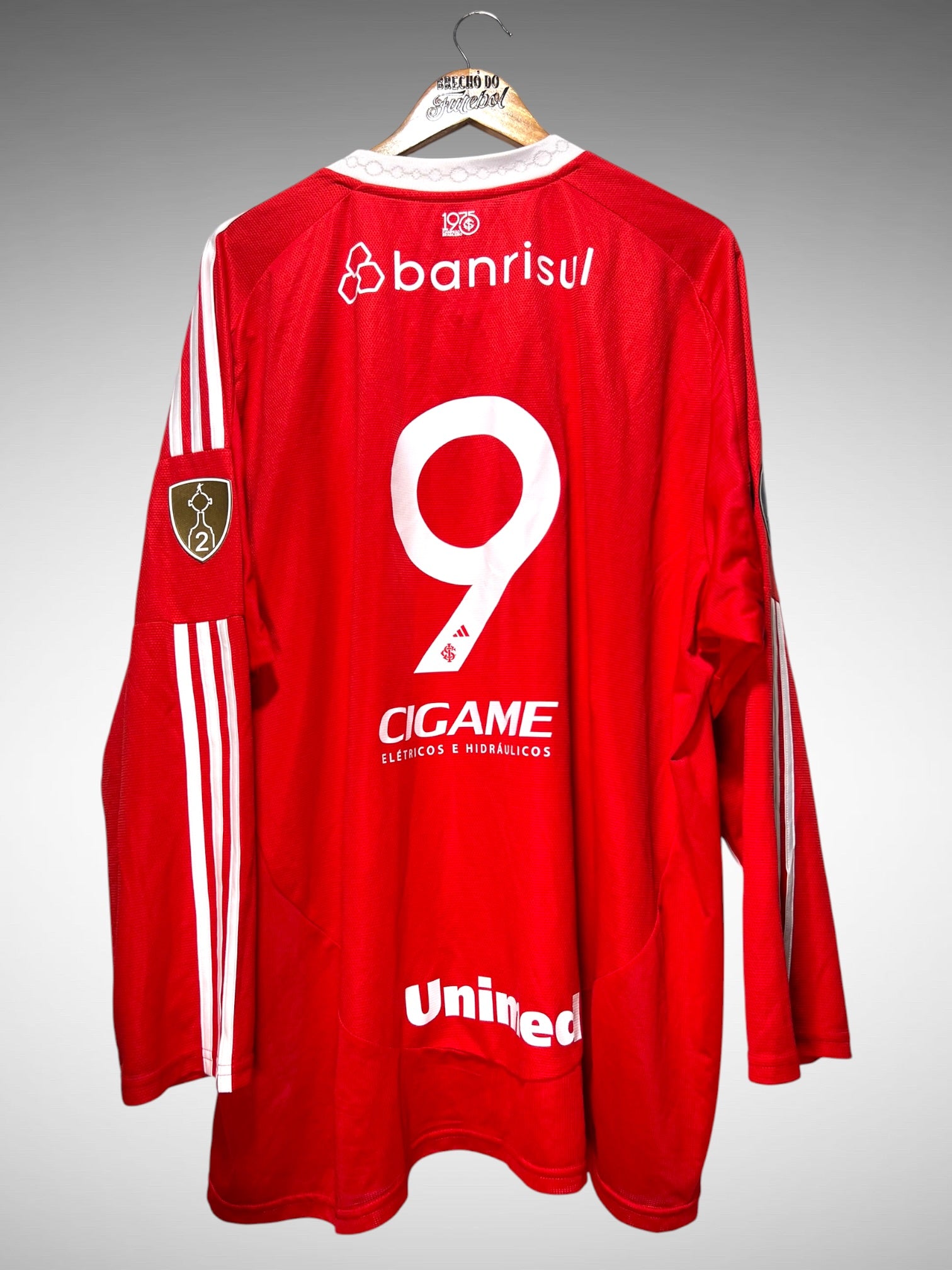 Internacional 2025 Primeira Camisa Tam 4G N 9 Mangas Longas.