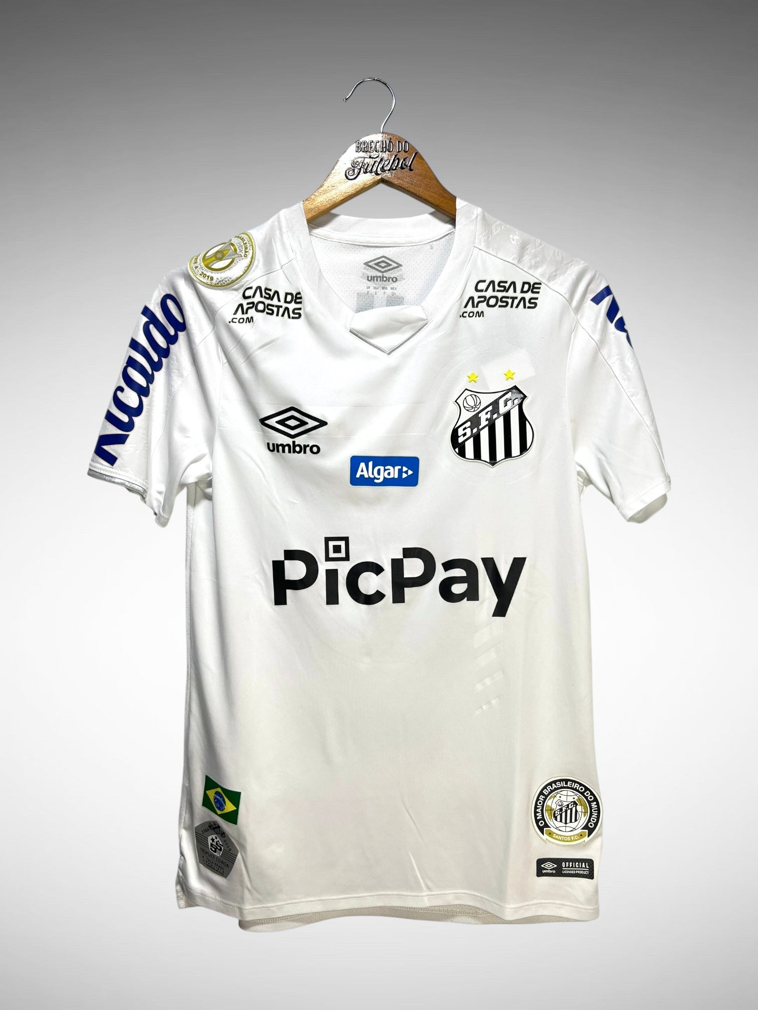Santos 2019 Primeira Camisa Tam P N 27 Sasha.