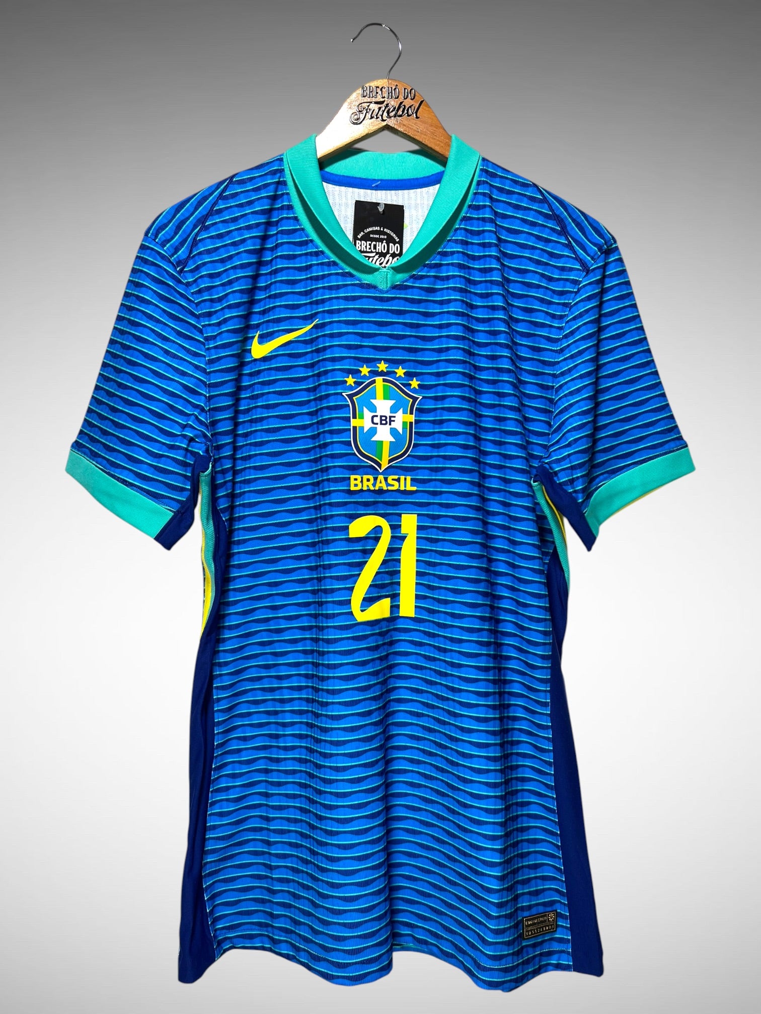 Brasil 2024 Segunda Camisa Tam G N 21 Endrick.