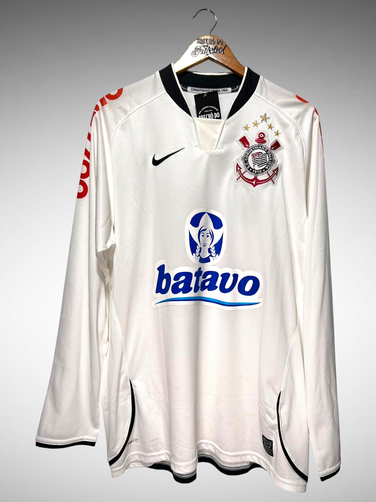 Corinthians 2009 Primeira Camisa Tam G N 27 Mangas Longas.
