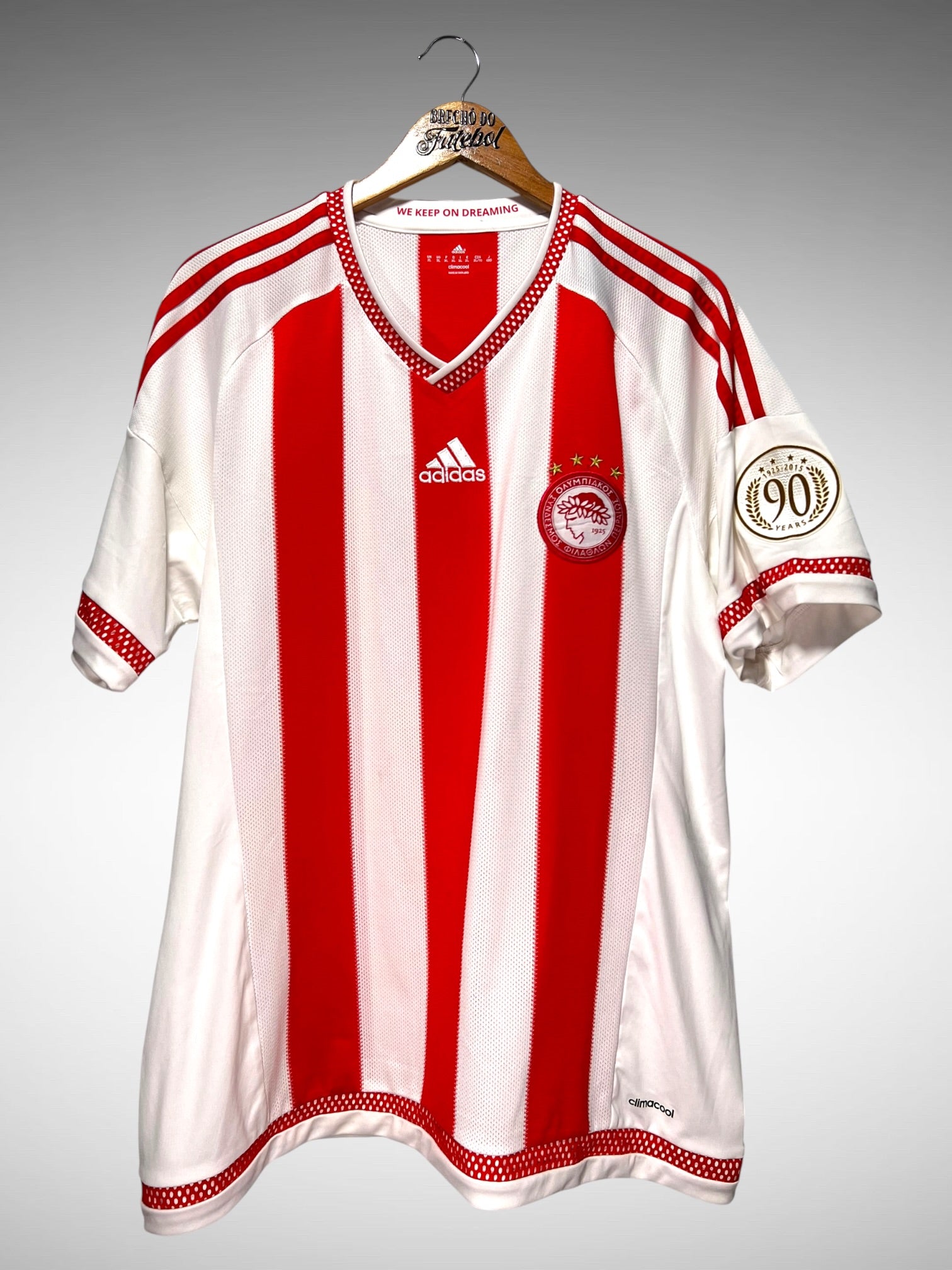 Olympiacos 2015 Primeira Camisa Tam GG.