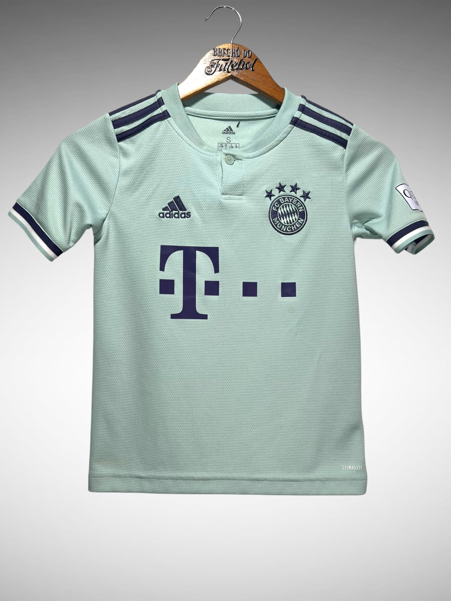 Bayern de Munique 2018 Segunda Camisa Tam 10 anos Infantil.