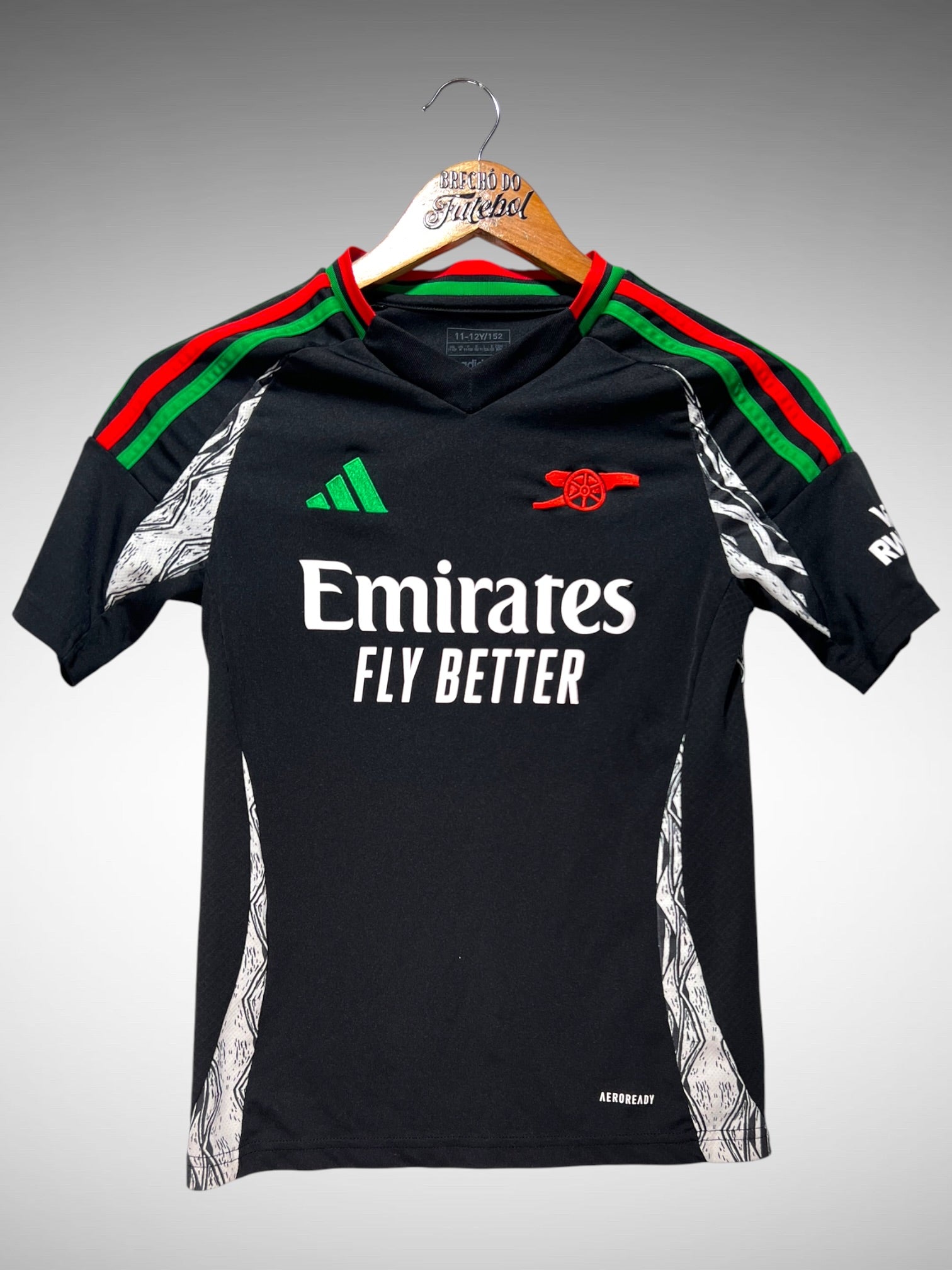 Arsenal 2024 Segunda Camisa Tam 12 anos Infantil.