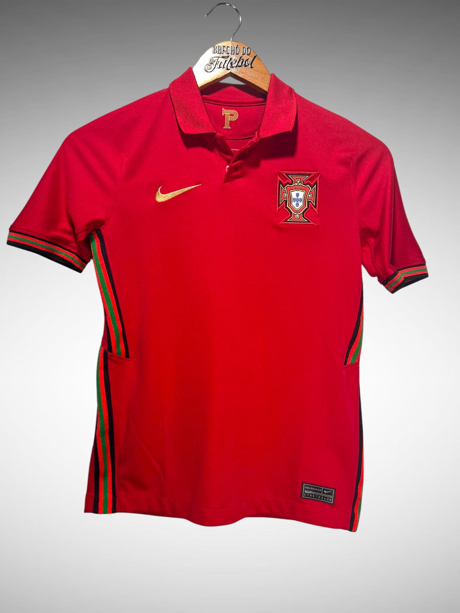 Portugal 2020 Primeira Camisa Tam 12 anos Infantil.