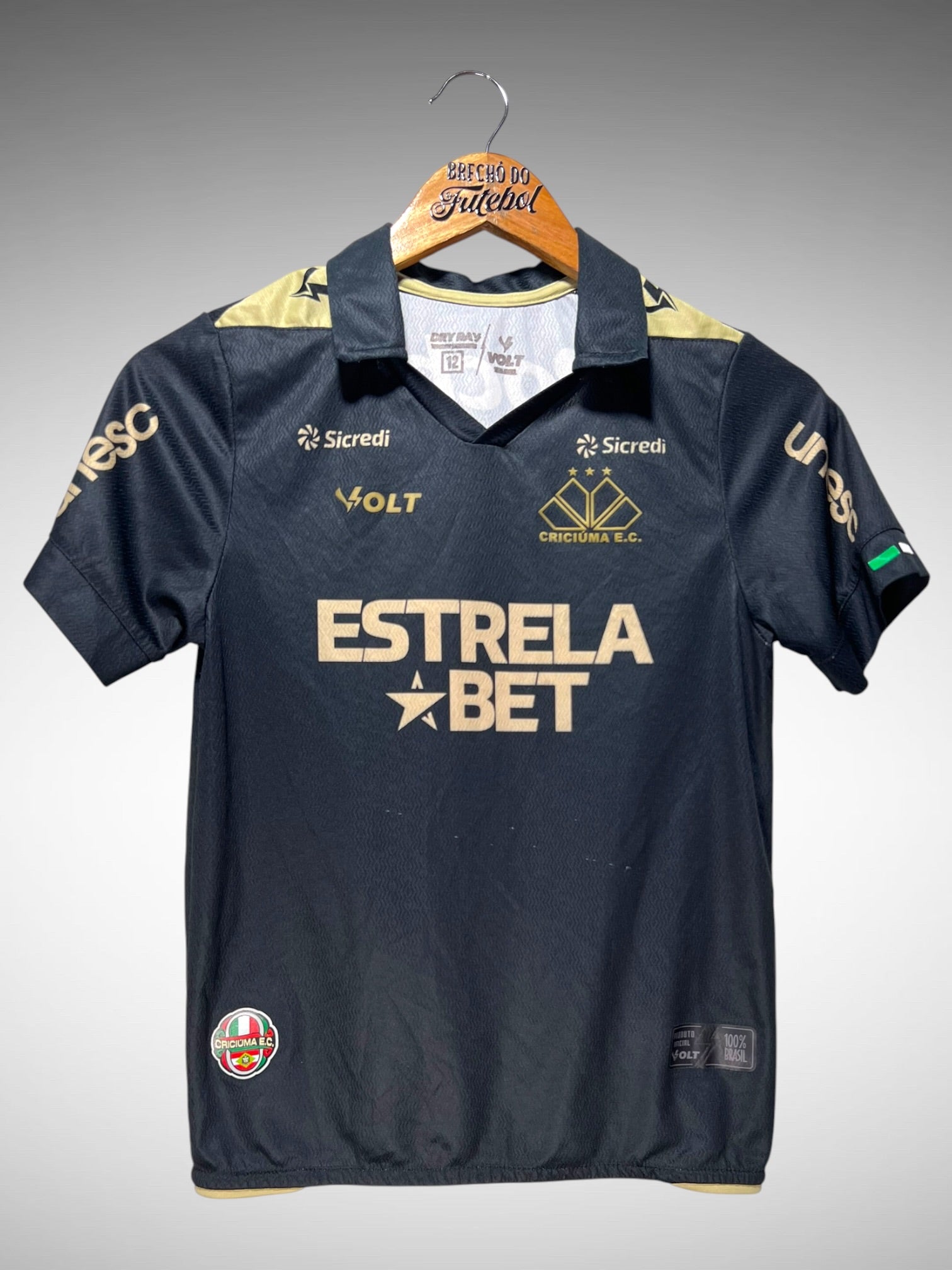 Criciúma 2024 Quarta Camisa Tam 12 anos Infantil N 11.