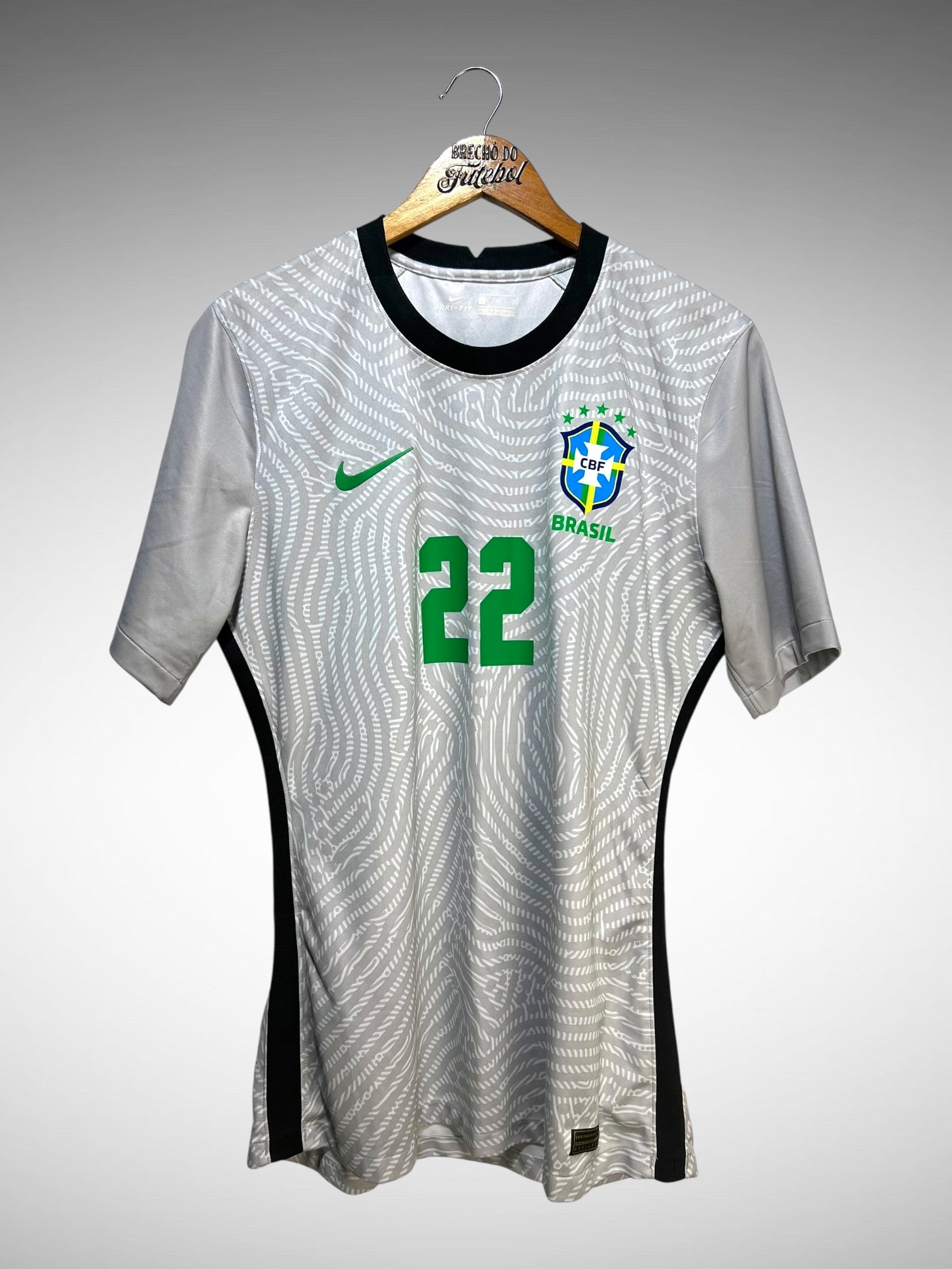 Brasil 2020 Camisa de Goleiro Tam G N 22.