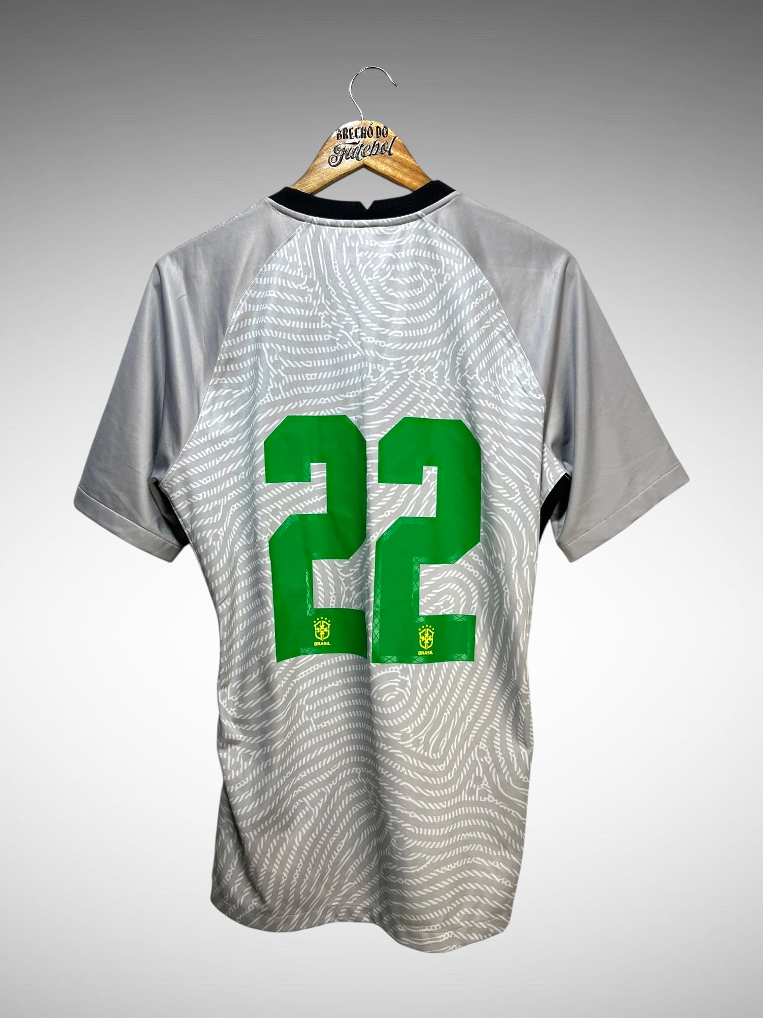 Brasil 2020 Camisa de Goleiro Tam G N 22.