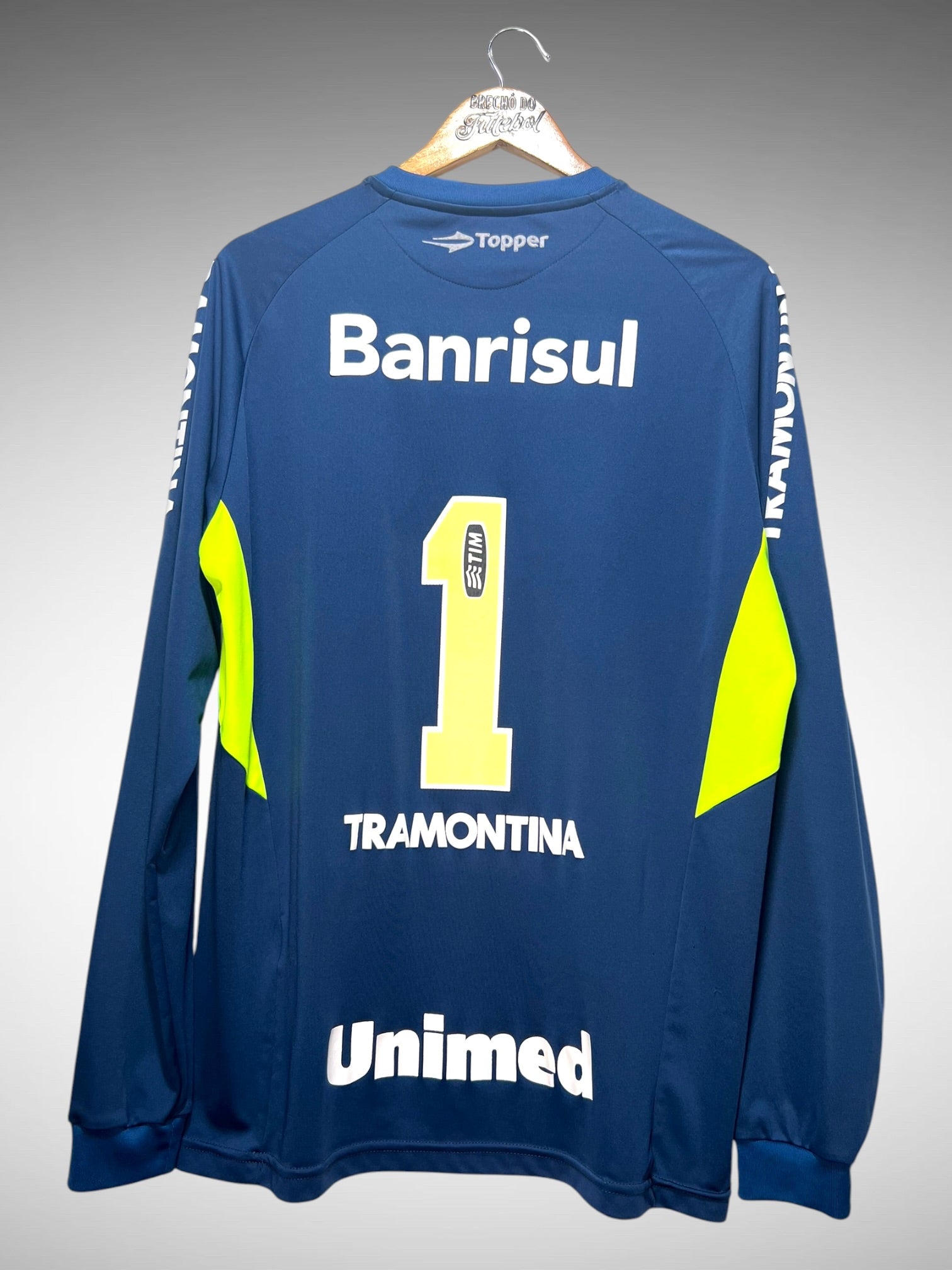 Grêmio 2013 Camisa de Goleiro Tam GG N 1 Mangas Longas.