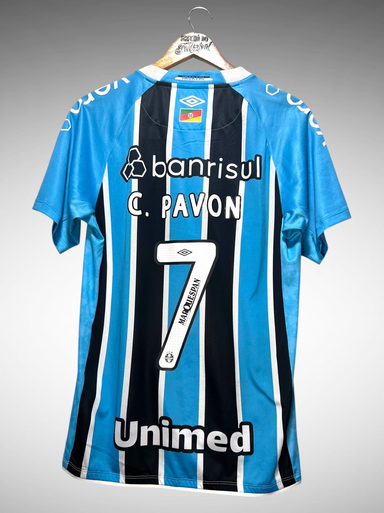 Grêmio 2025 Primeira Camisa Tam M N 7 C. Pavon.