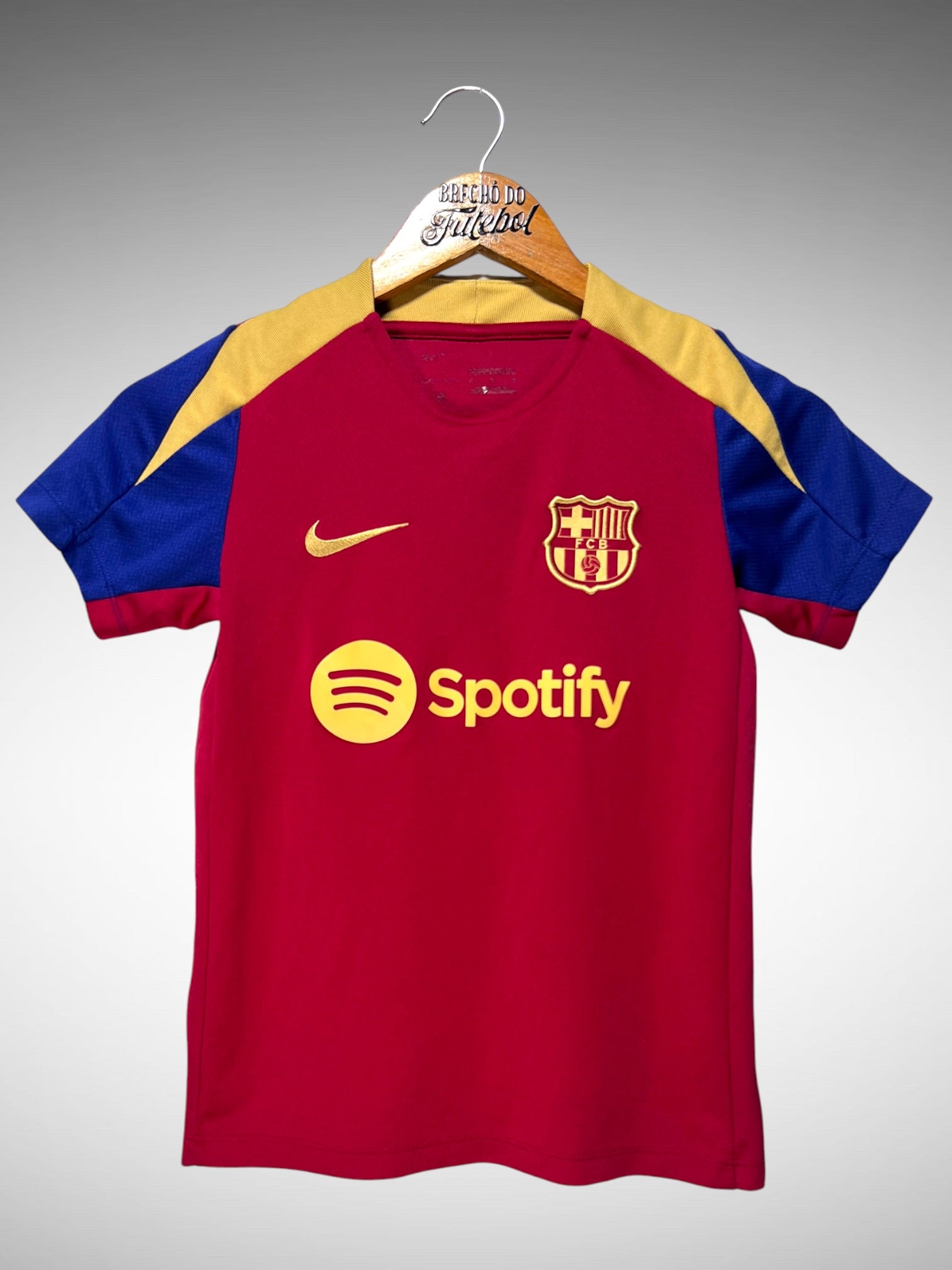 Barcelona 2024 Camisa de Treino Tam 10 anos Infantil.
