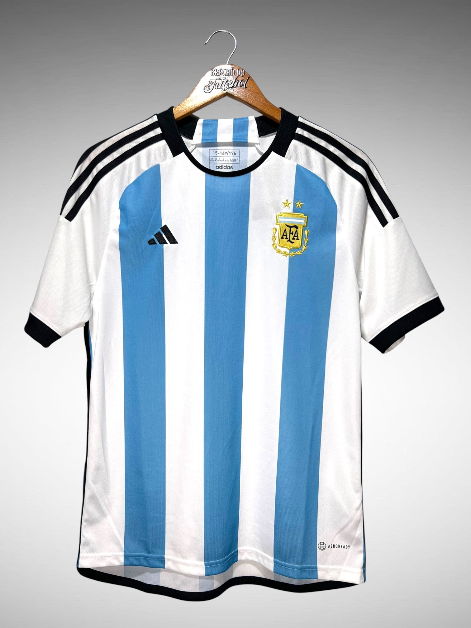 Argentina 2022 Primeira Camisa Tam 16 anos Infantil.