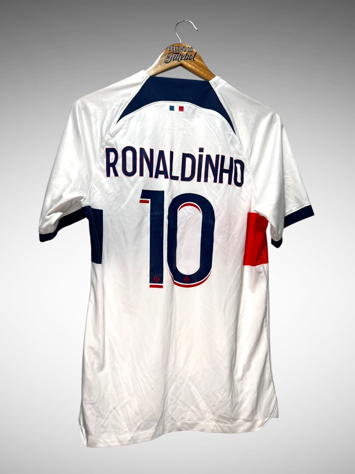 Paris Saint-Germain 2023 Segunda Camisa Tam P N 10 Ronaldinho.