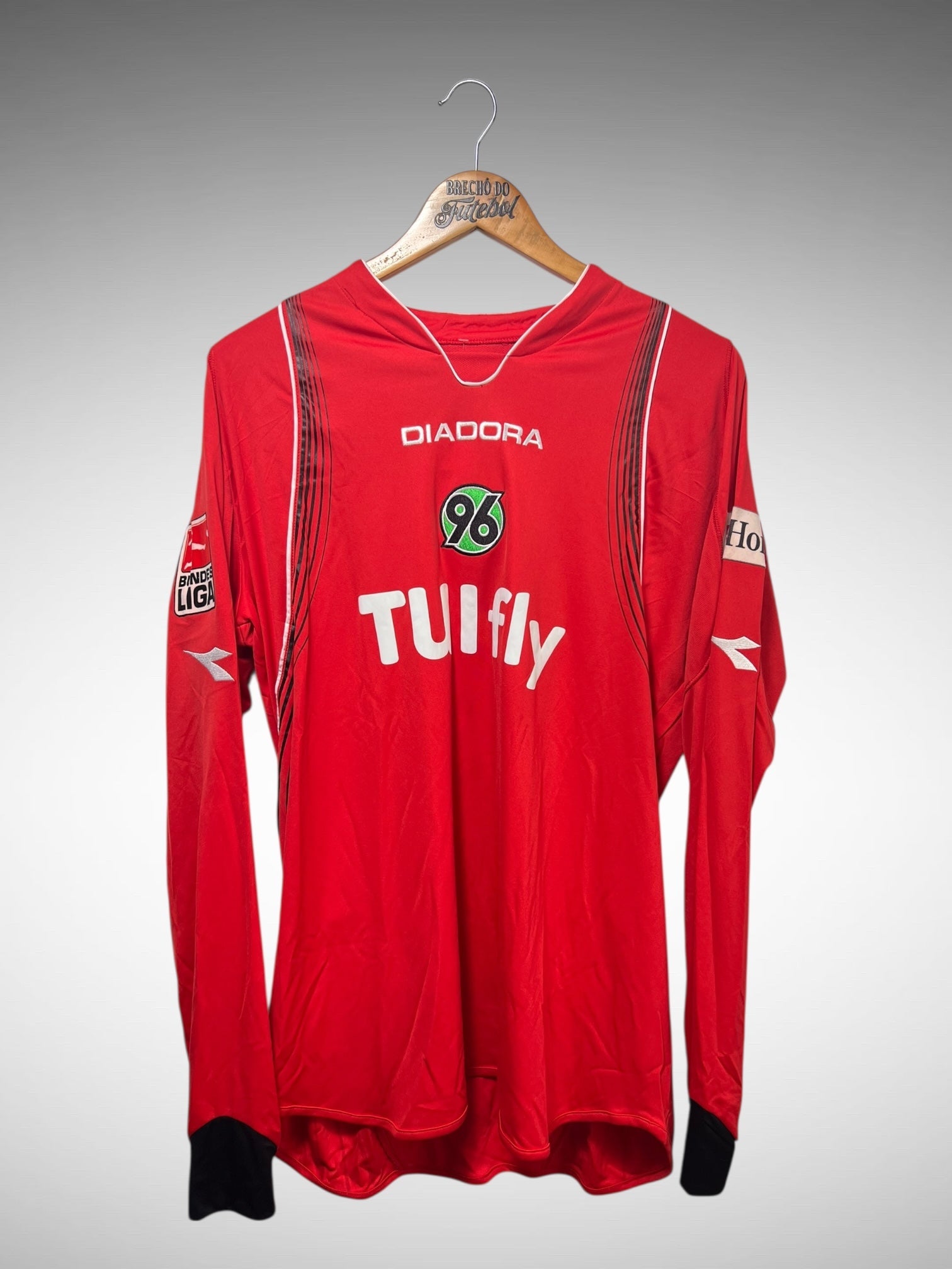 Hannover 96 2007 Primeira Camisa Tam GG Nº 5 Mangas Longas.