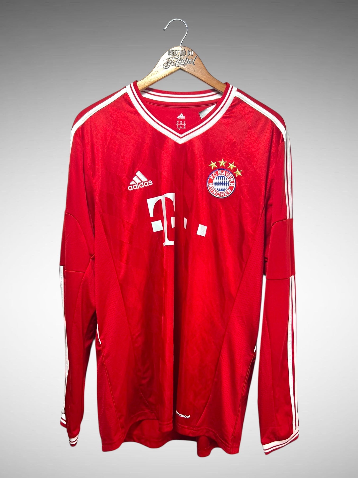 Bayern de Munique 2013 Primeira Camisa Tam GG Mangas Longas.