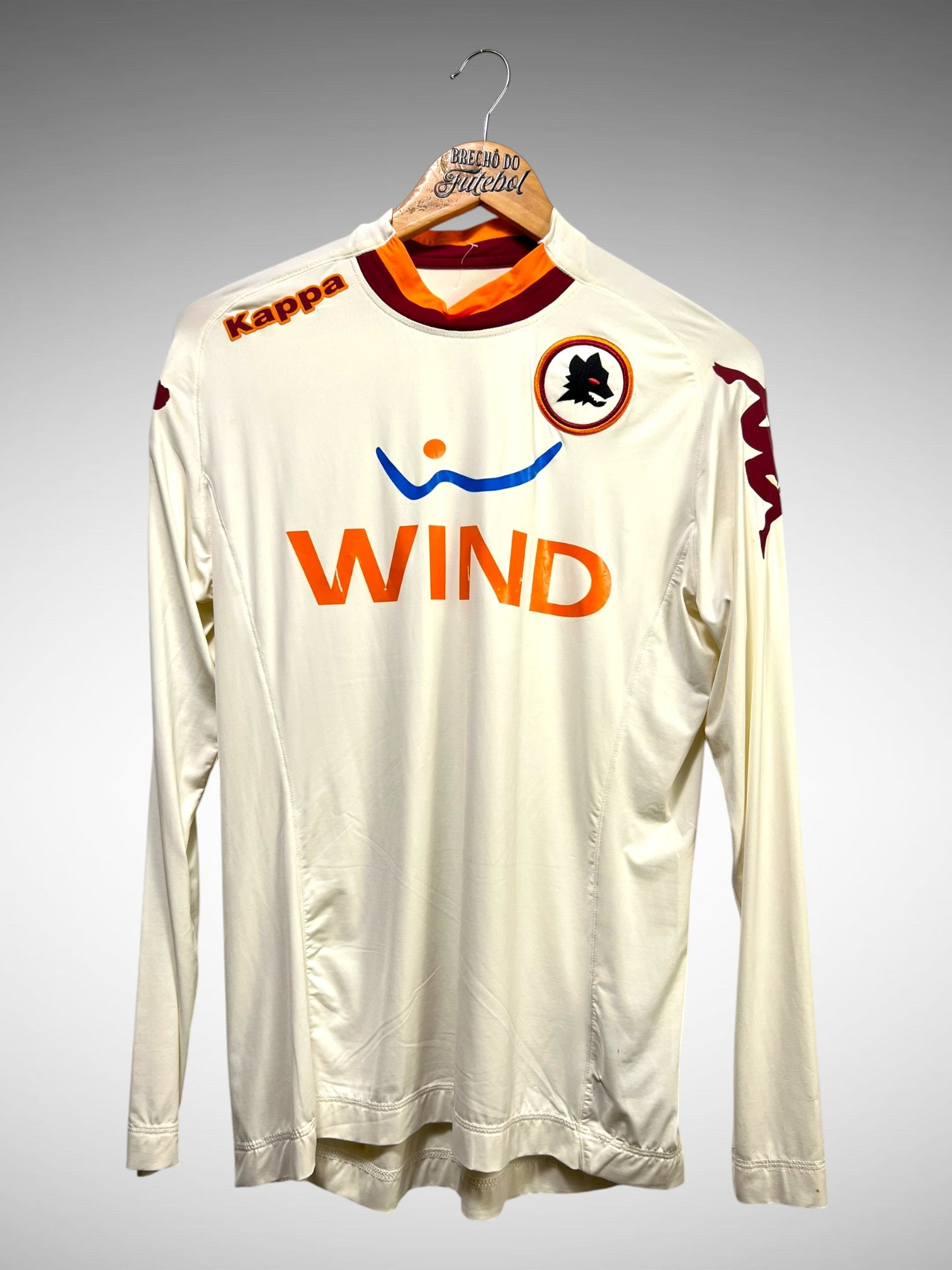 Roma 2012 Segunda Camisa Tam G Mangas Longas.