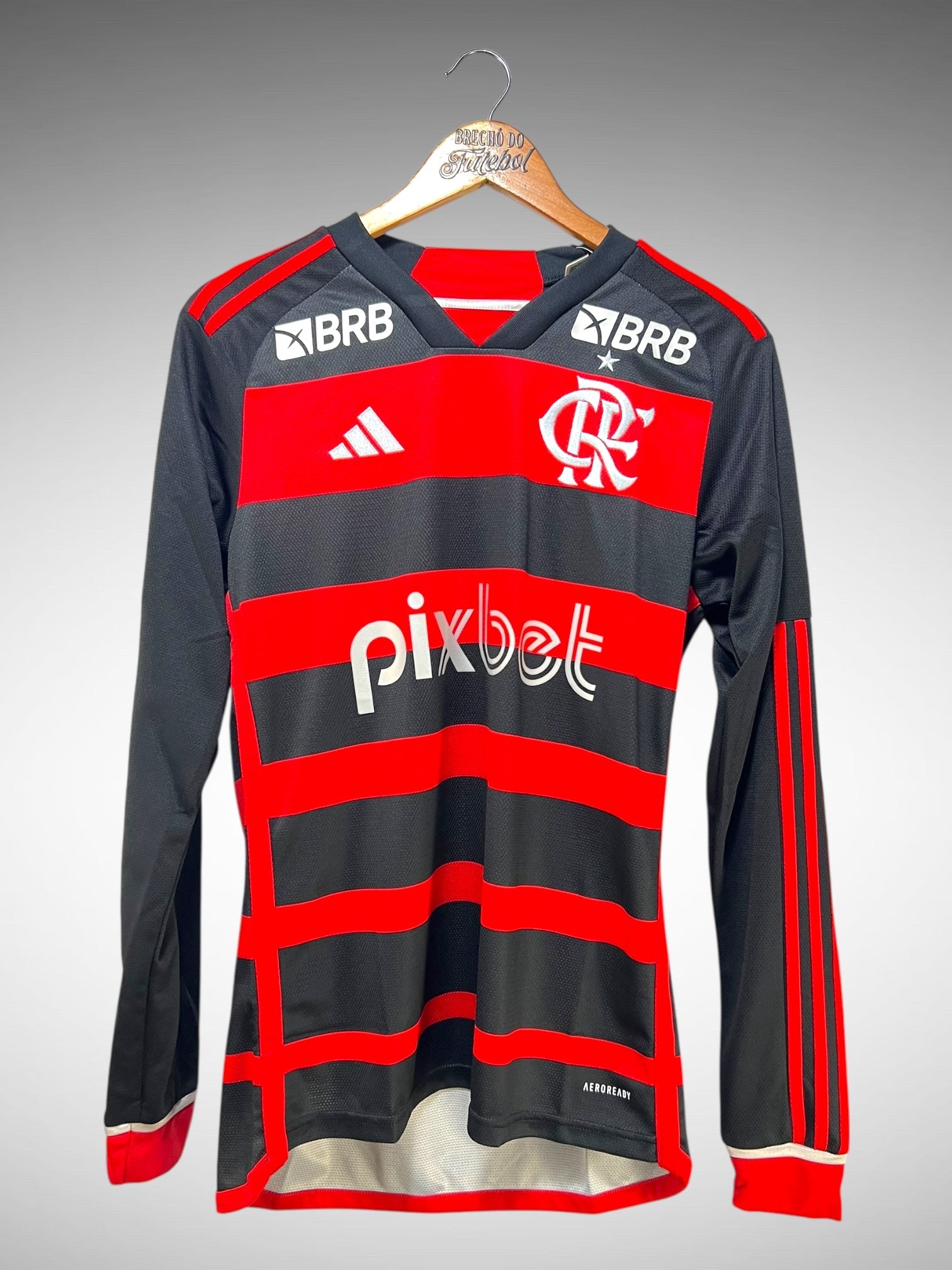 Flamengo 2024 Primeira Camisa Tam P N 10 Gabi Mangas Longas.