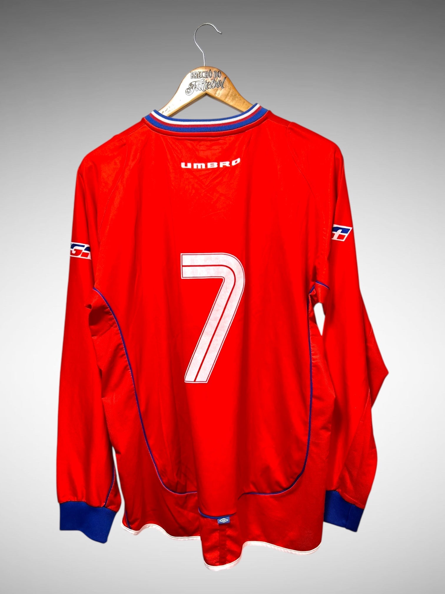 Nacional 2003 Segunda Camisa Tam G N 7 Mangas Longas.