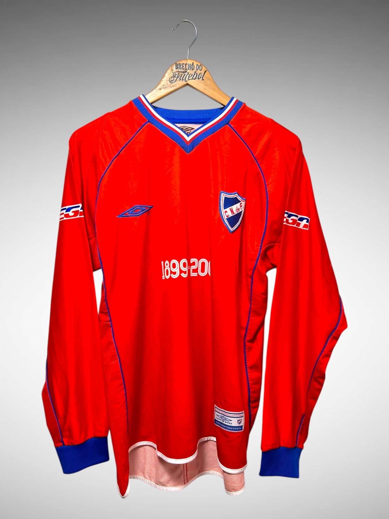 Nacional 2003 Segunda Camisa Tam G N 7 Mangas Longas.