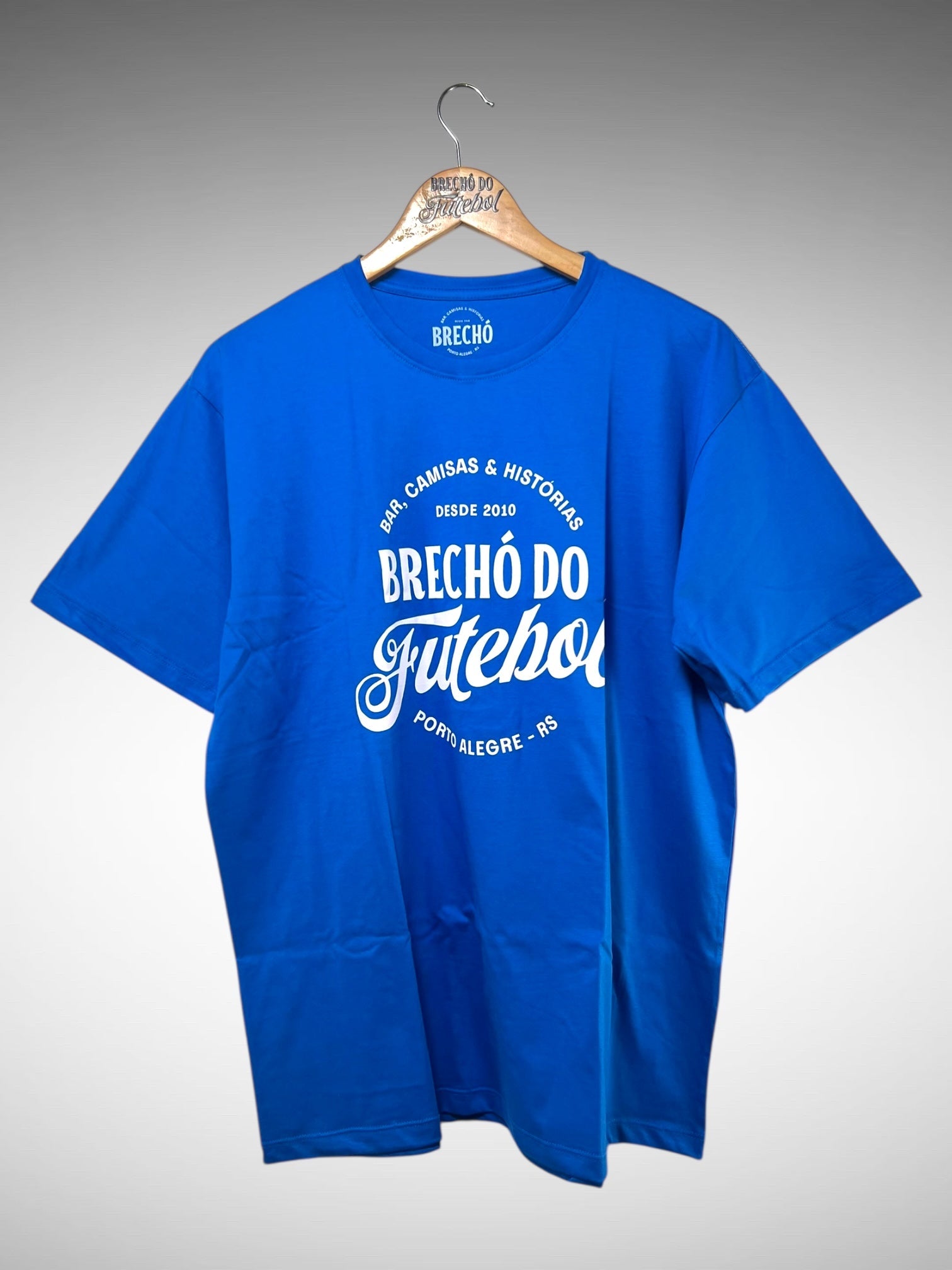Camisa da Firma  - Brechó do Futebol (Azul, Logo 1).