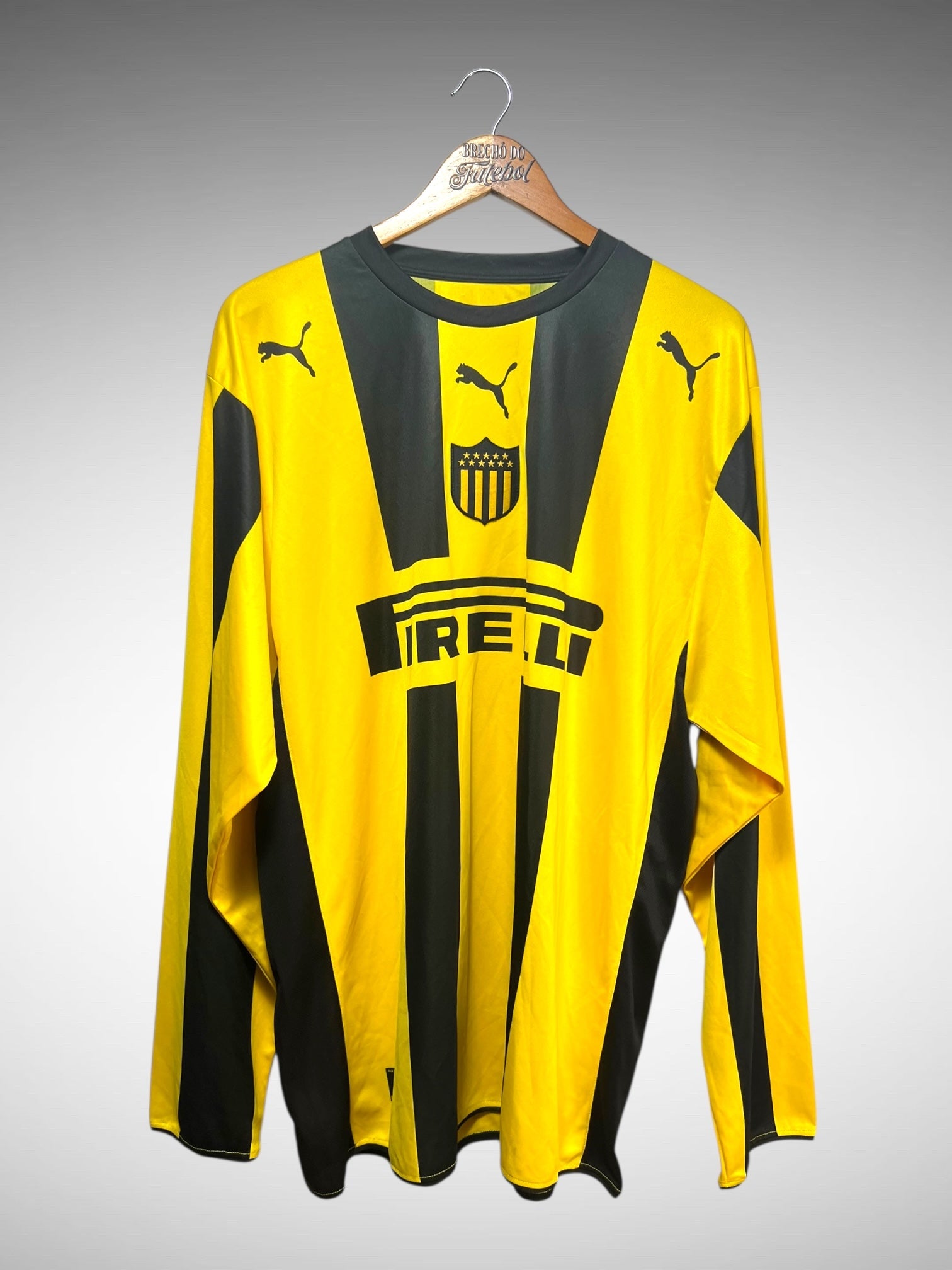 Peñarol 2008 Primeira Camisa Tam GG Mangas Longas.