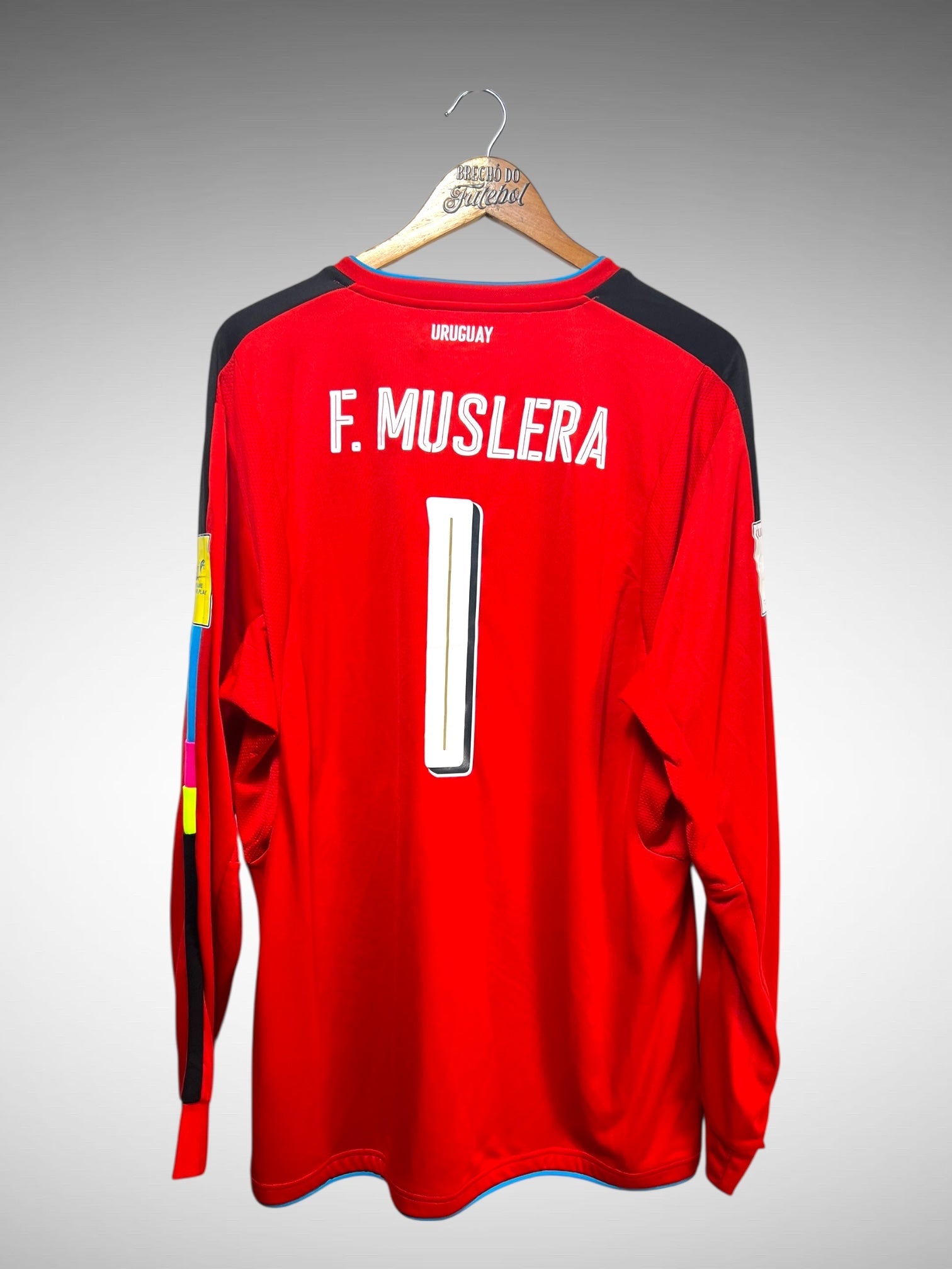 Uruguai 2016 Camisa De Goleiro Tam GG N 1 F. Muslera Mangas Longas.