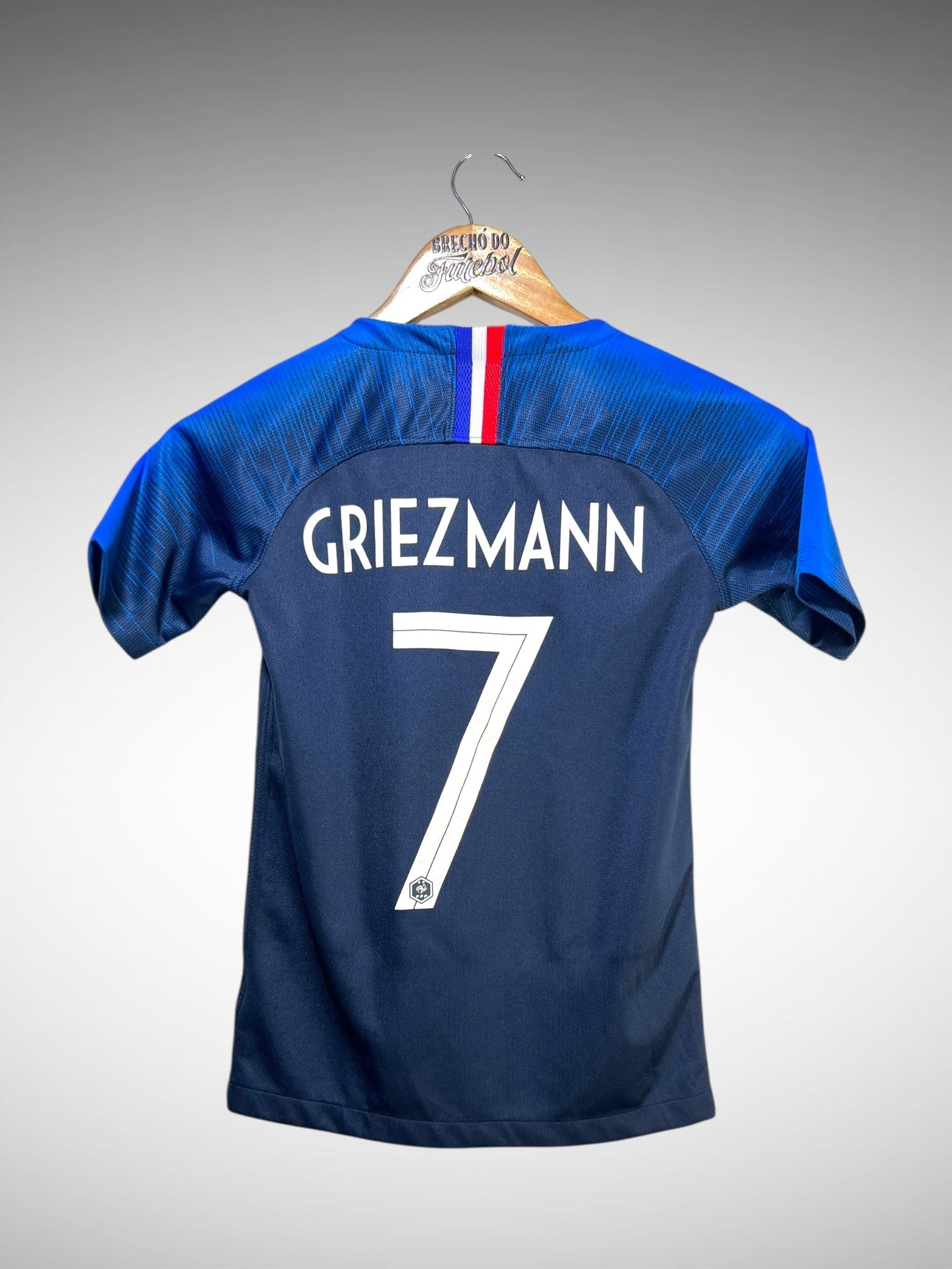 França 2018 Primeira Camisa Tam 8 Anos Infantil N 7 Griezmann.