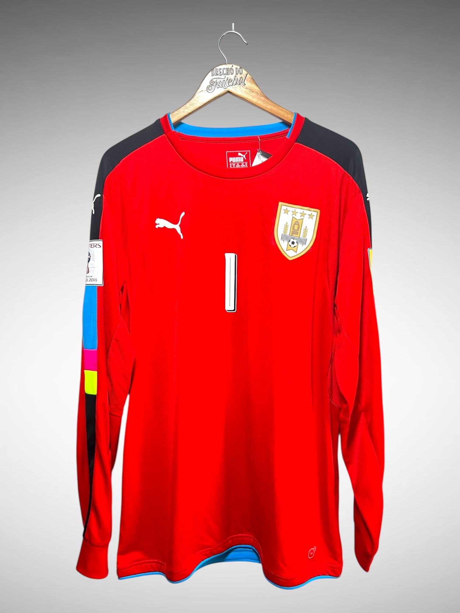 Uruguai 2016 Camisa De Goleiro Tam GG N 1 F. Muslera Mangas Longas.