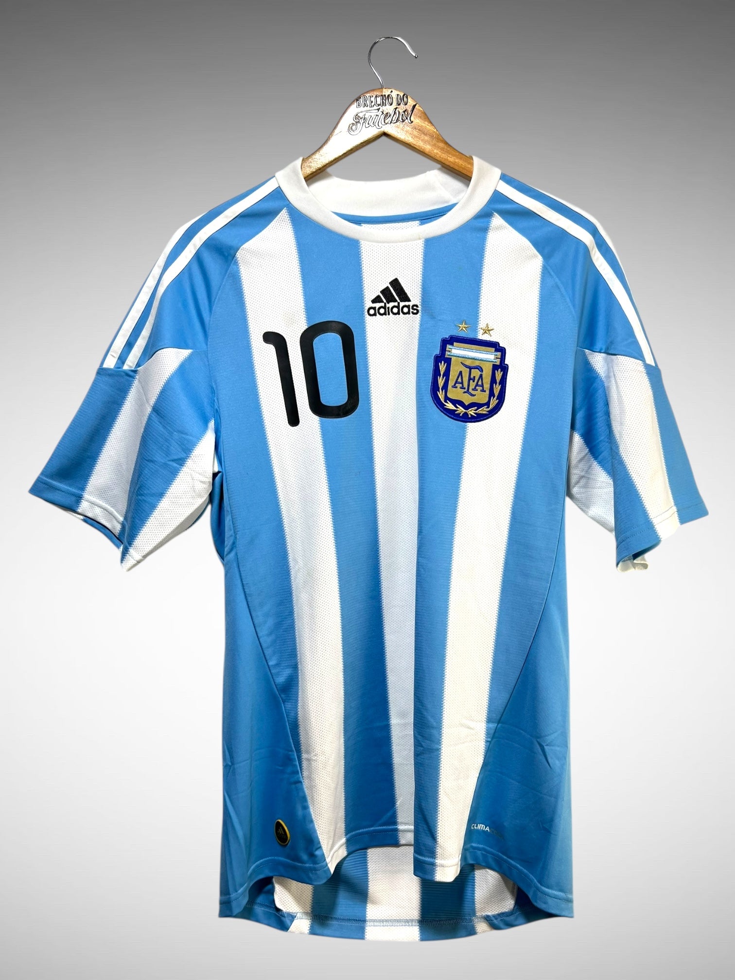 Argentina 2010 Primeira Camisa Tam M N 10 Messi.