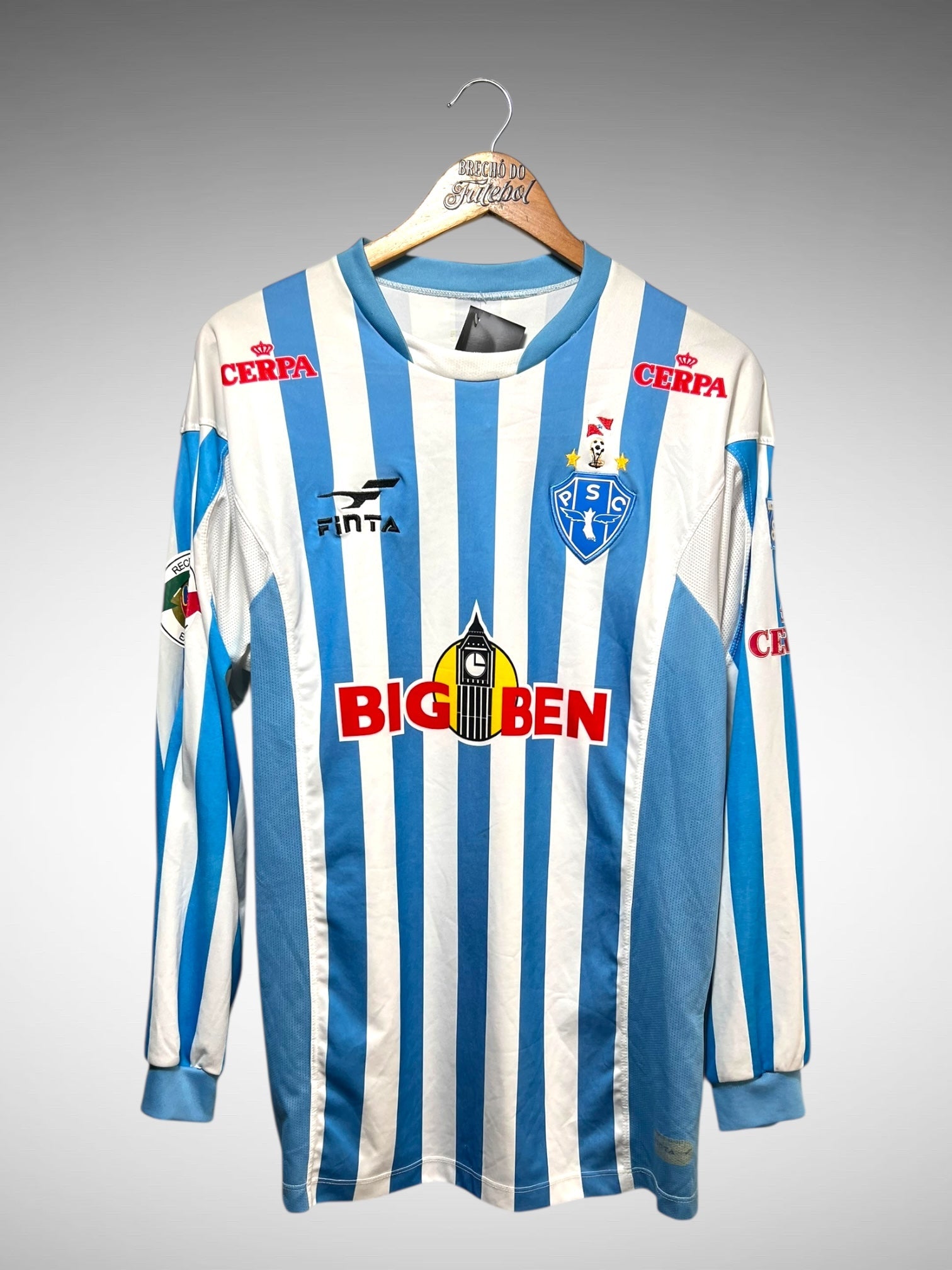 Paysandu 2004 Primeira Camisa Tam G N 7 Mangas Longas.