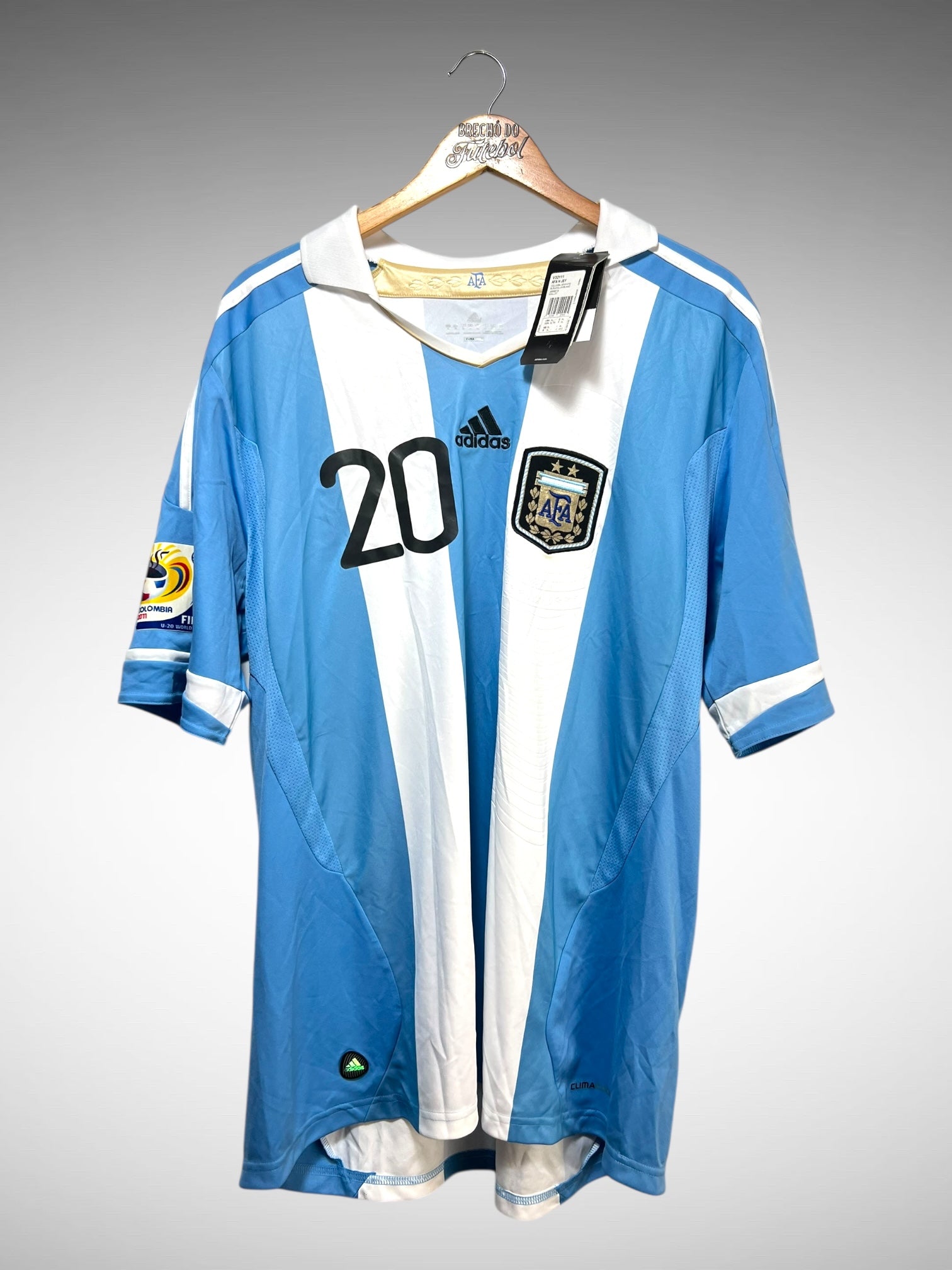 Argentina 2011 Primeira Camisa Tam GG N 20 Luque.