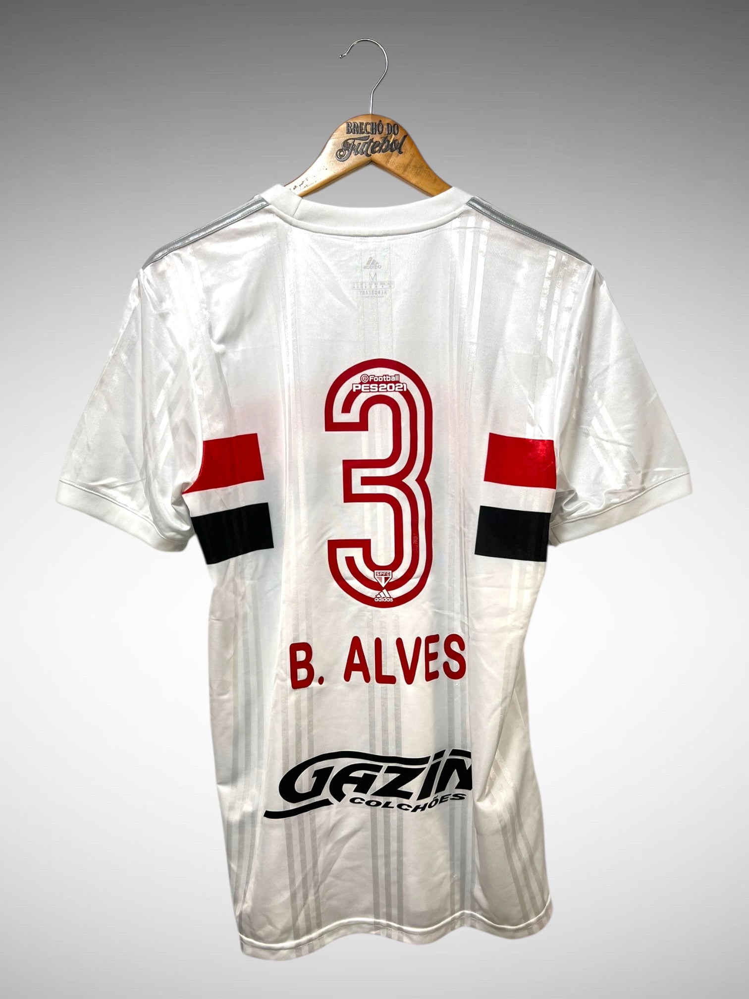 São Paulo 2020 Primeira Camisa Tam M N 3 B. Alves.