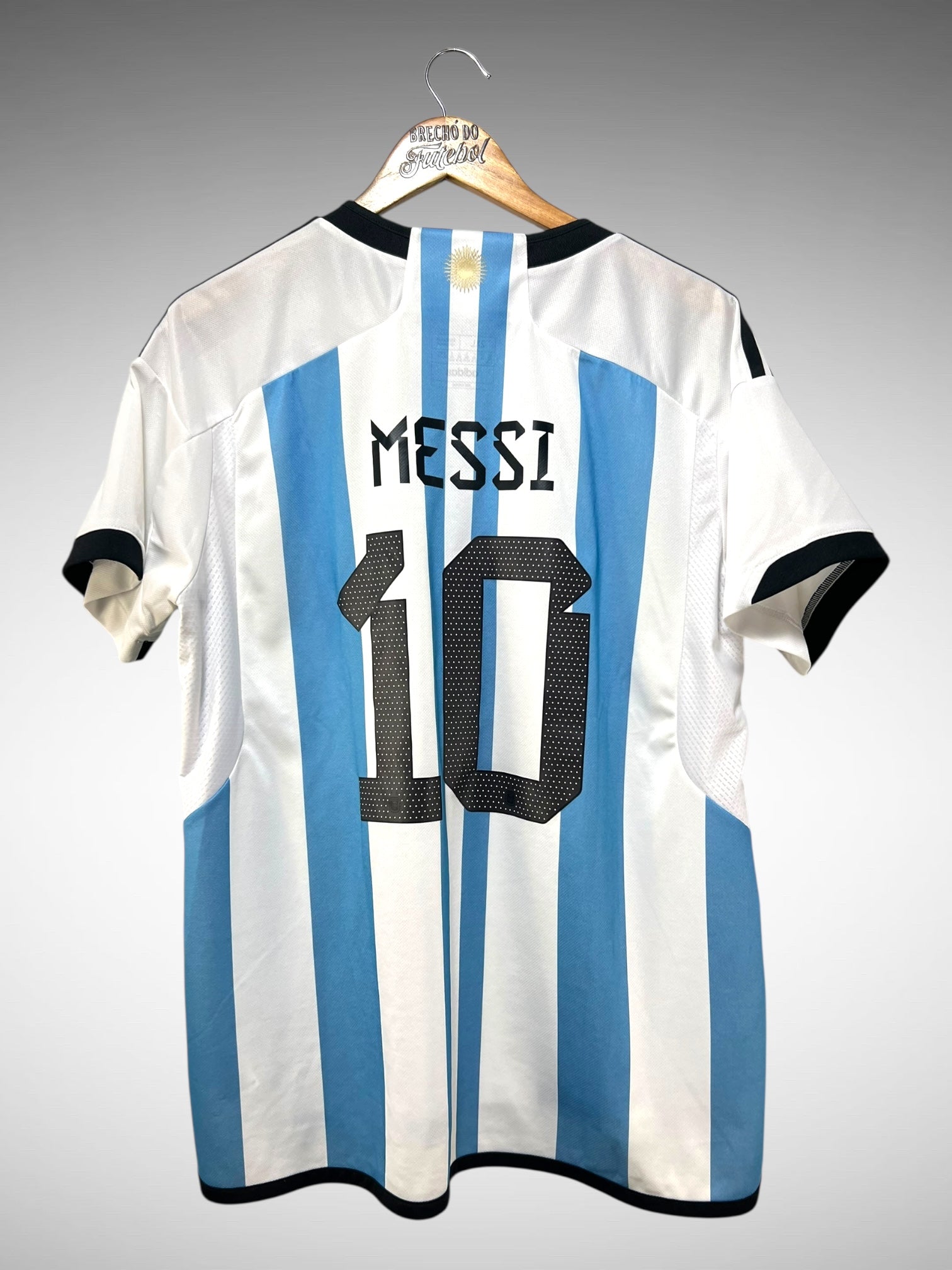 Argentina 2022 Primeira Camisa Tam 3G N 10 Messi.