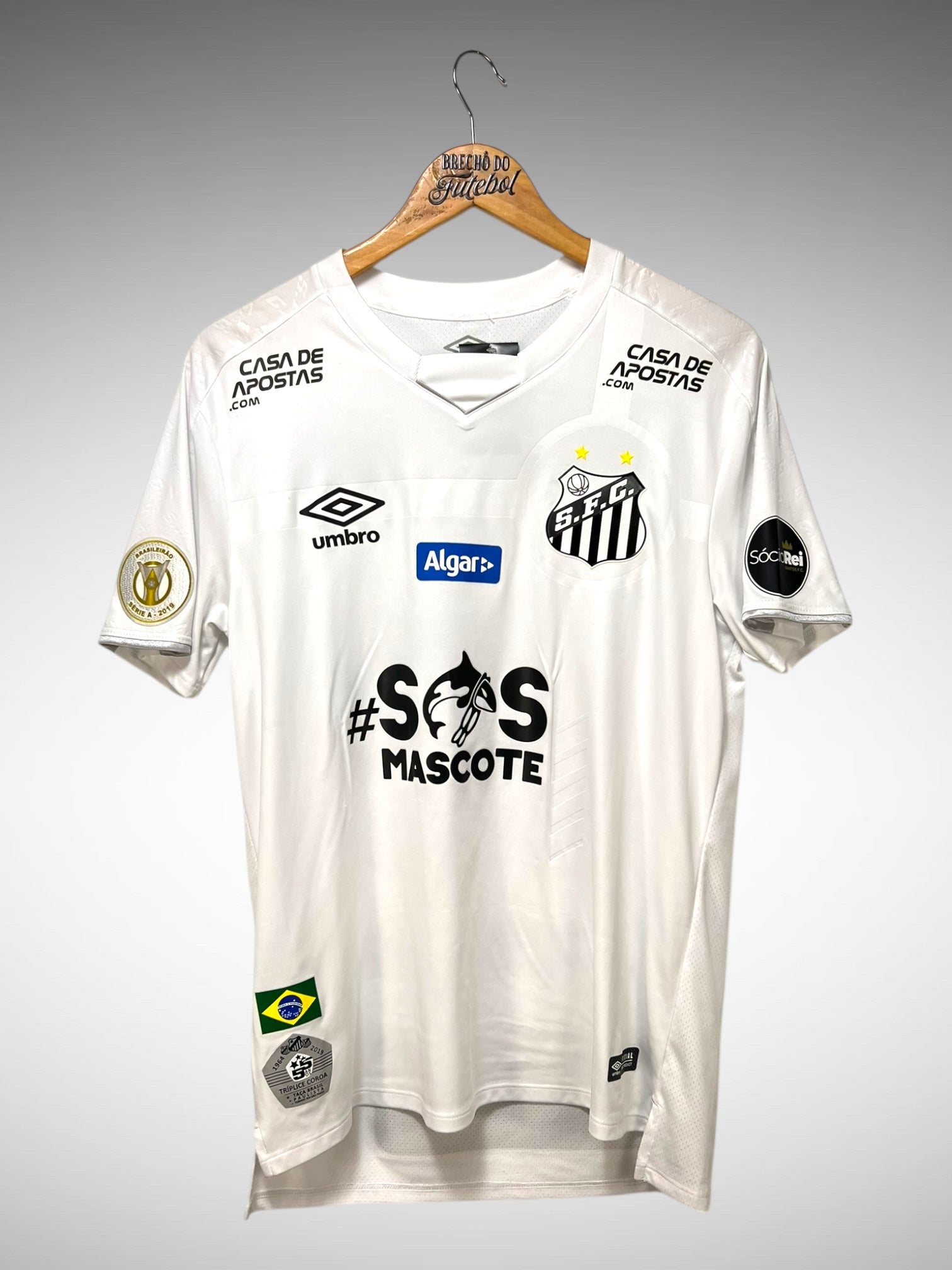 Santos 2019 Primeira Camisa Tam M N 36 F. Jonatan.