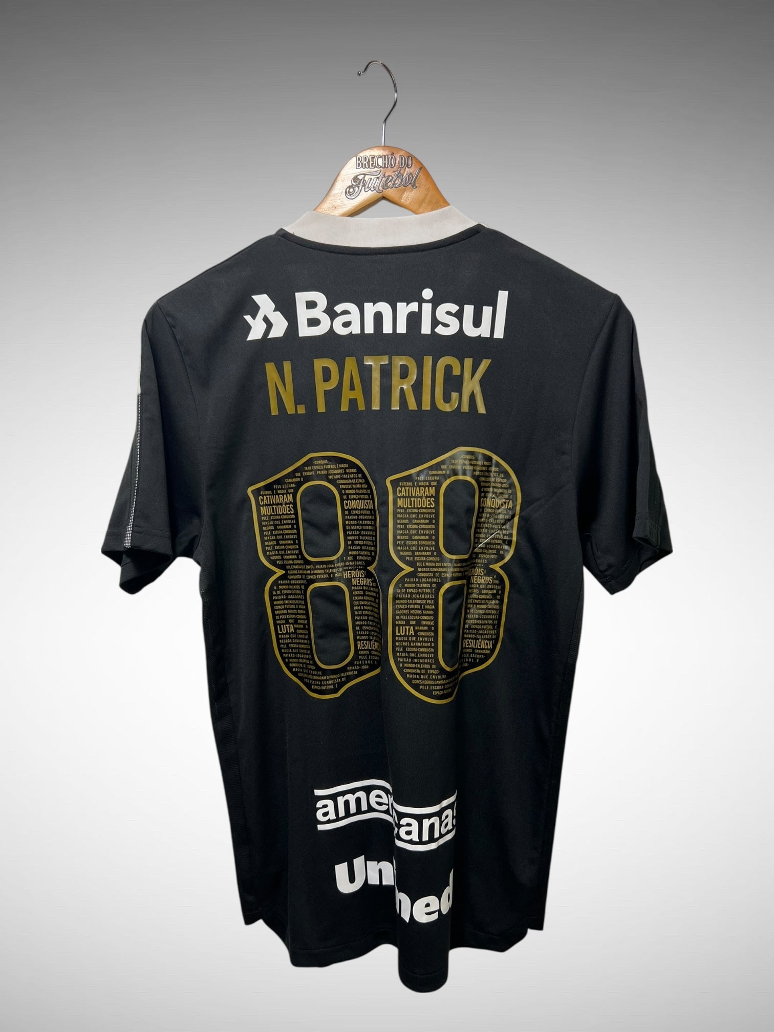 Internacional 2021 Camisa Consciência Negra Tam M N 88 N. Patrick.