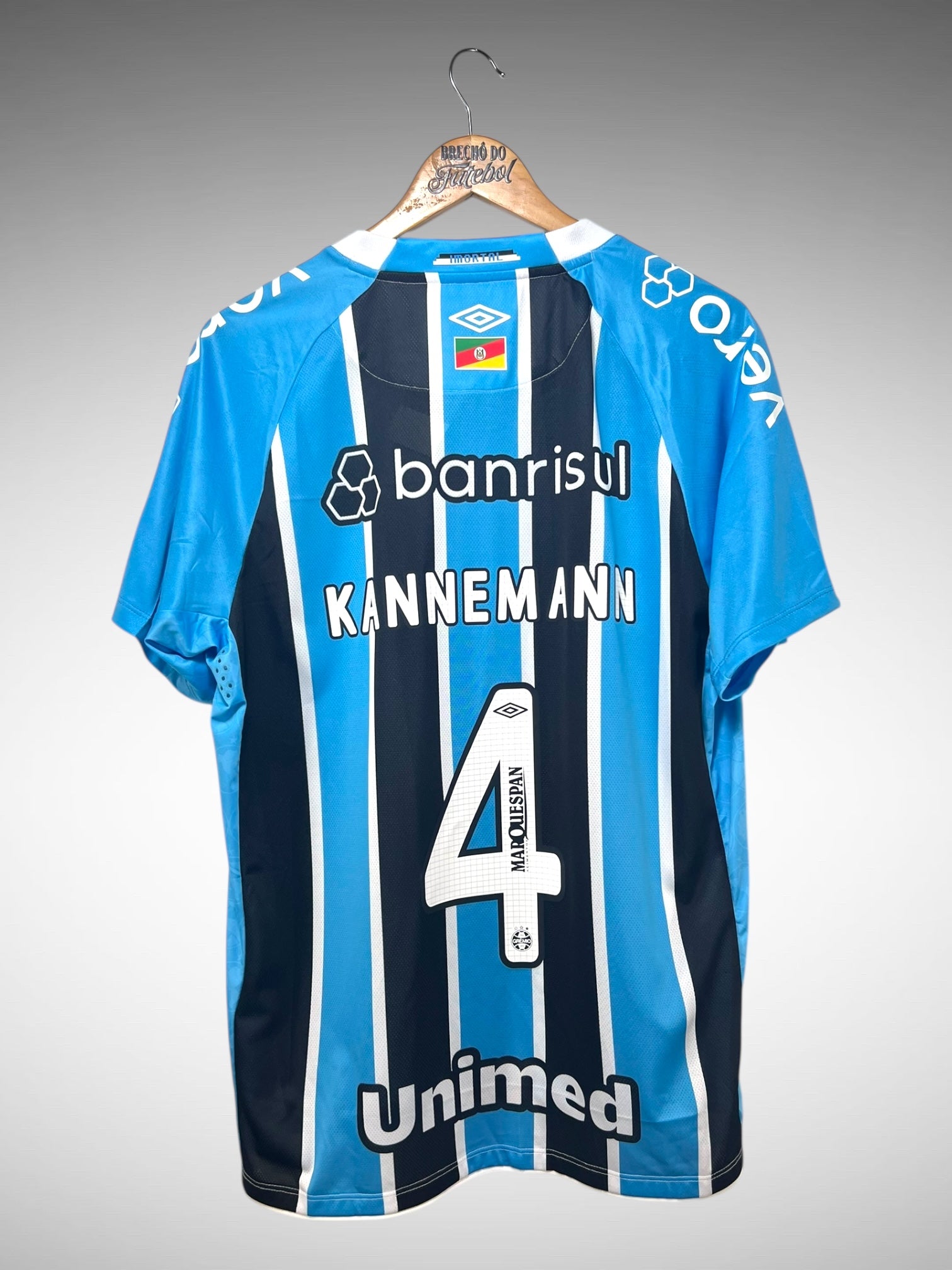 Grêmio 2025 Primeira Camisa Tam G N 4 Kannemann.