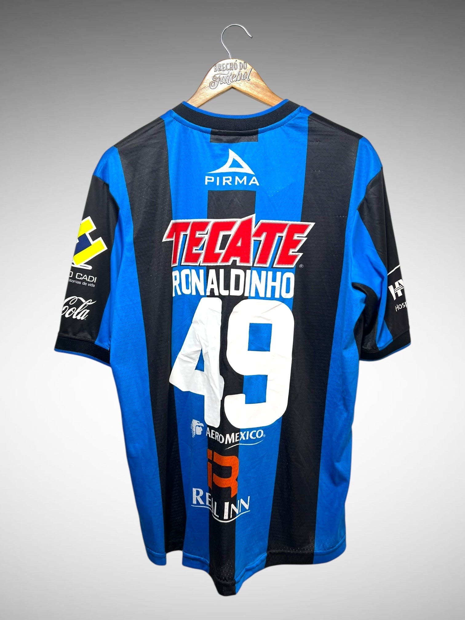 Querétaro 2014 Primeira Camisa Tam GG N 49 Ronaldinho.