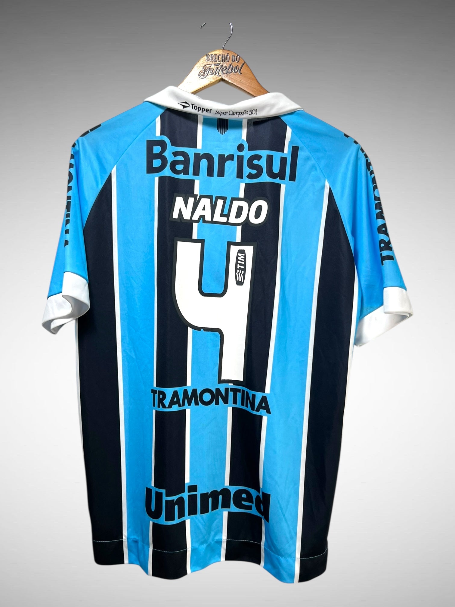 Grêmio 2012 Primeira Camisa Tam M N 4 Naldo.