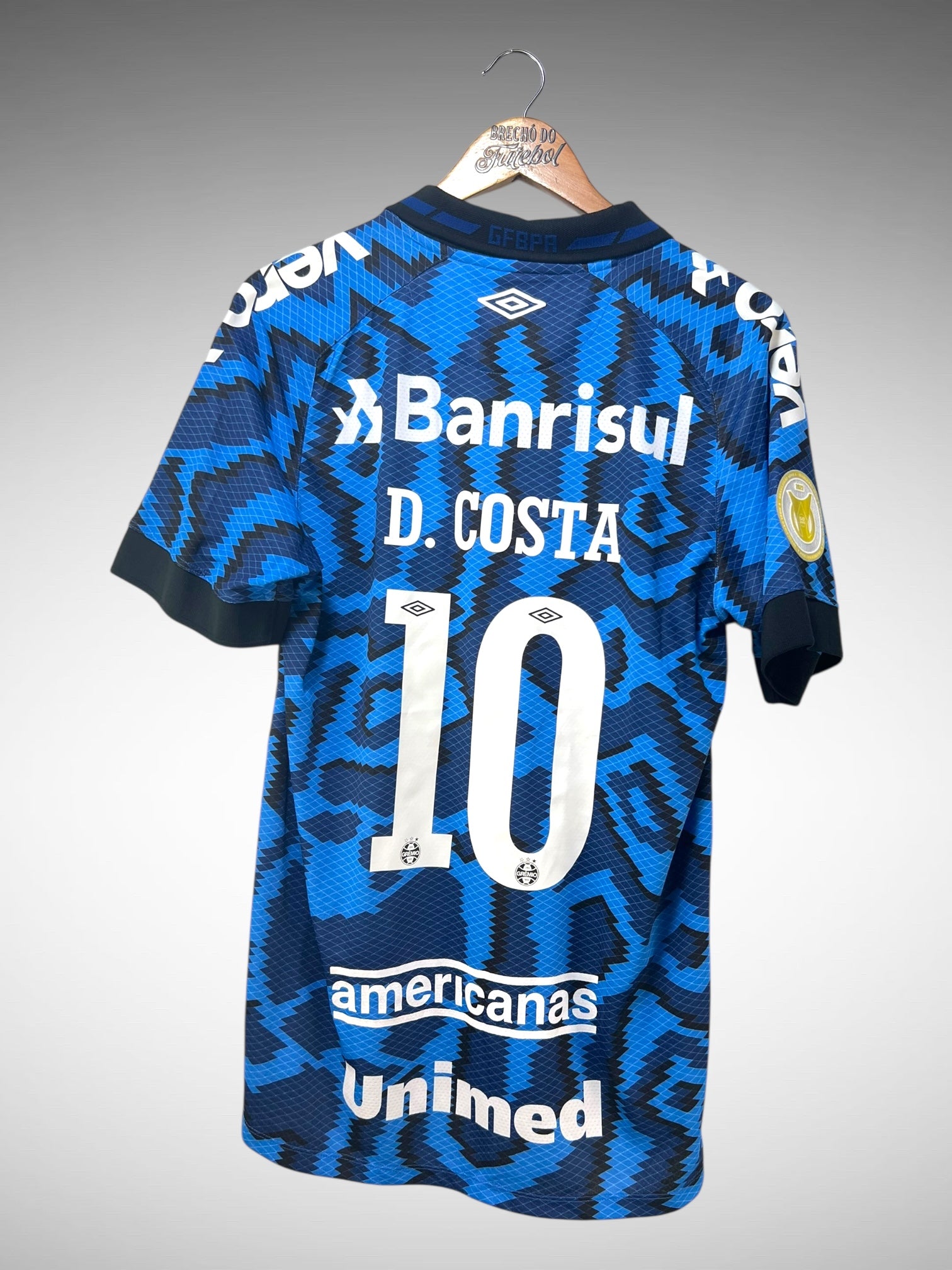 Grêmio 2021 Terceira Camisa Tam M N 10 D. Costa.
