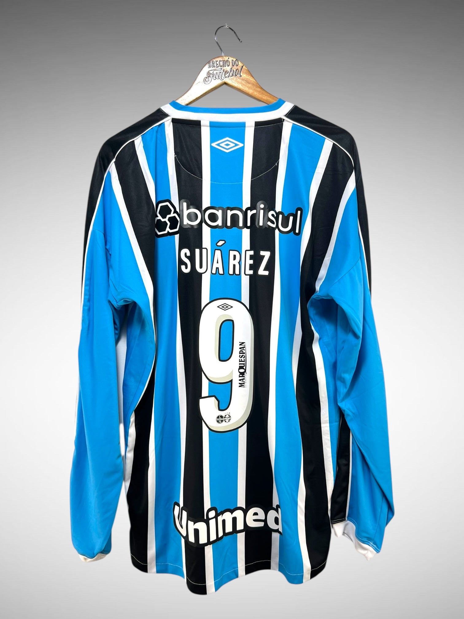 Grêmio 2023 Primeira Camisa Tam G N 9 Suárez Mangas Longas.
