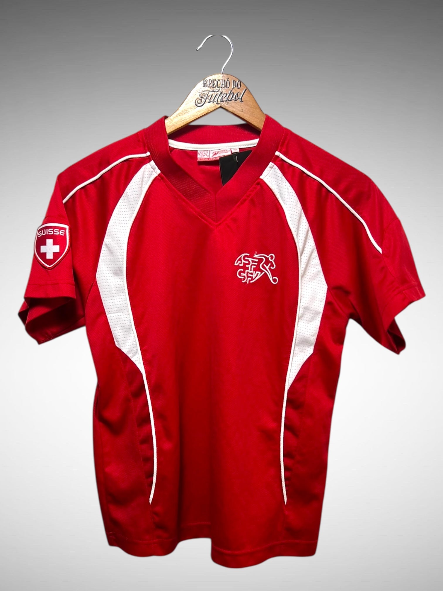 Suiça Primeira Camisa Licenciada Tam 15 Anos Infantil.
