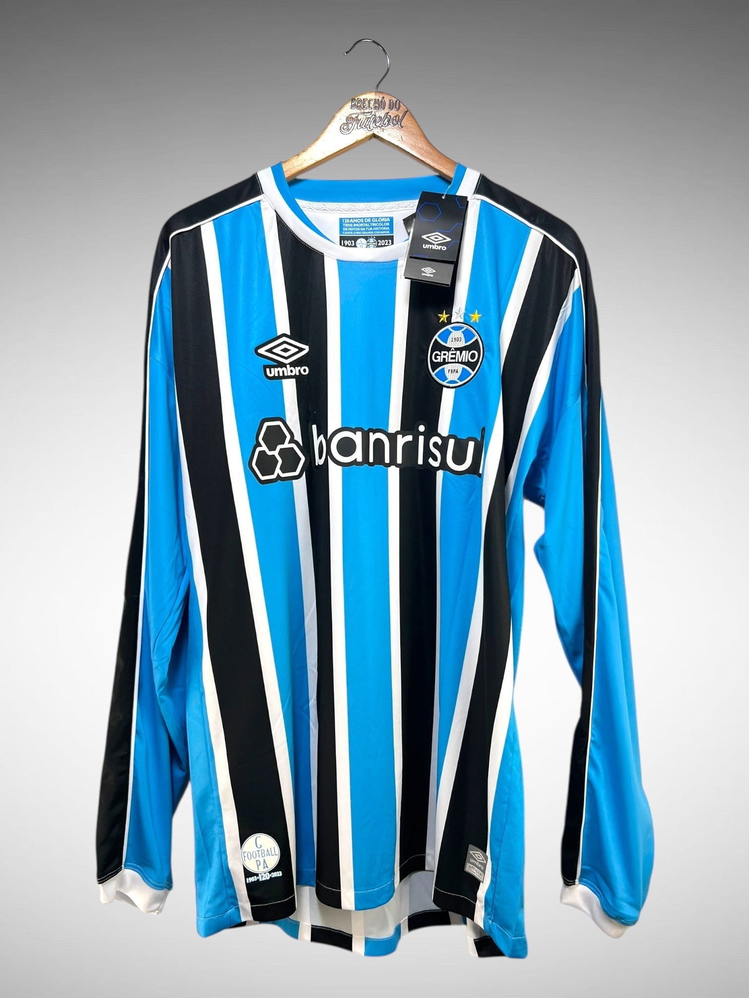 Grêmio 2023 Primeira Camisa Tam G N 9 Suárez Mangas Longas.