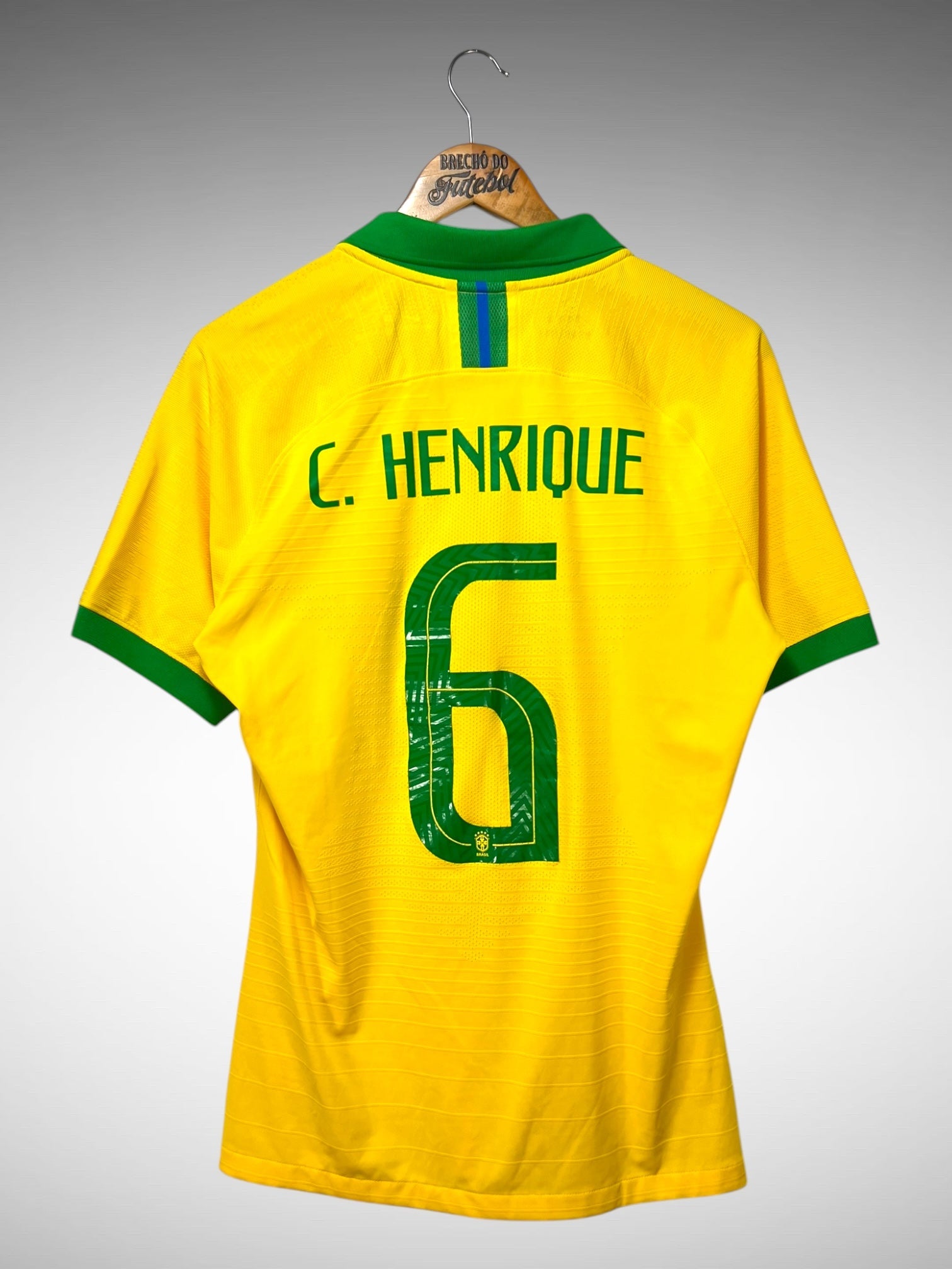 Brasil 2019 Primeira Camisa Tam G N 6 C. Henrique.