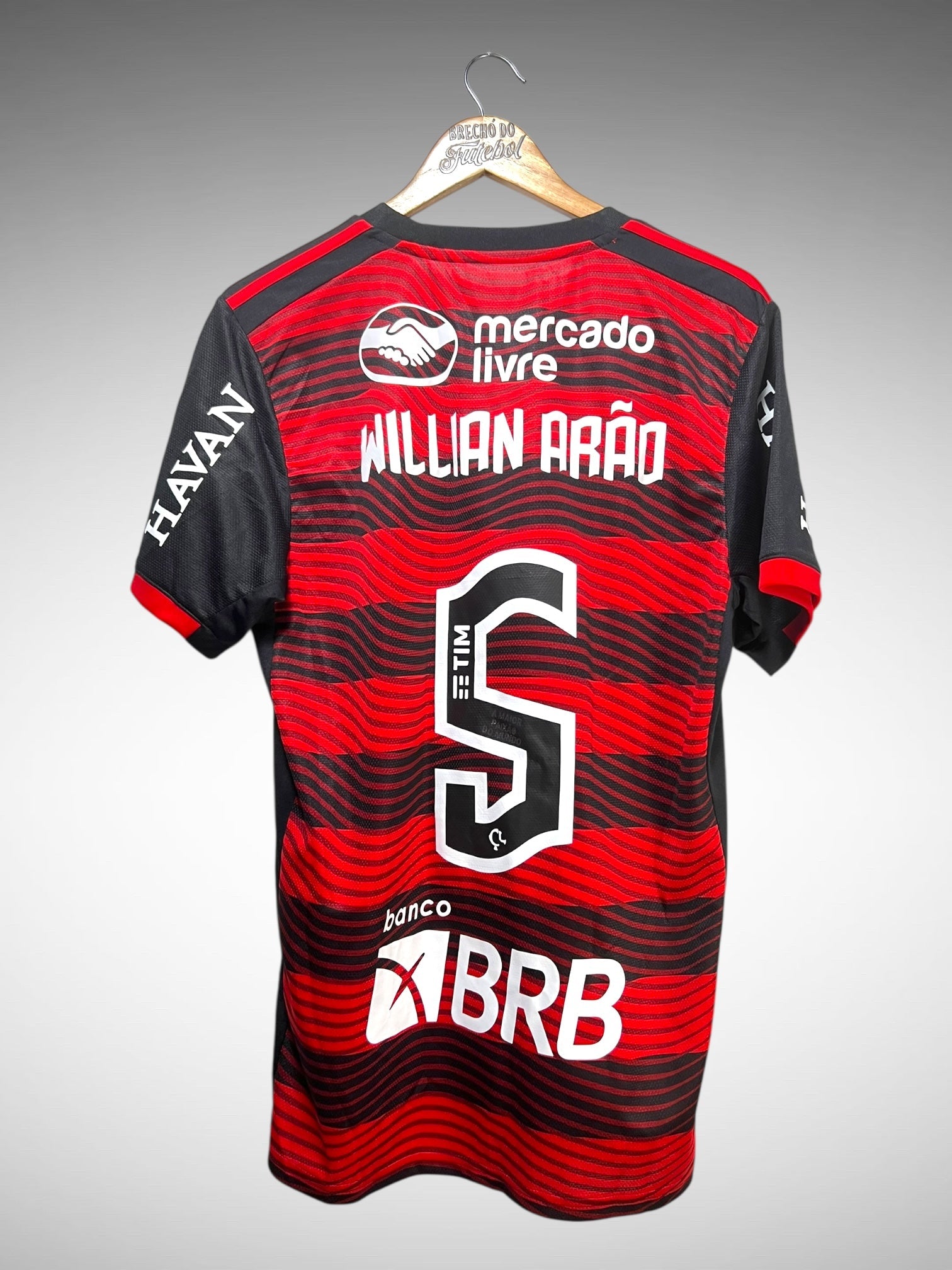 Flamengo 2022 Primeira Camisa Tam M N 5 Willian Arão.